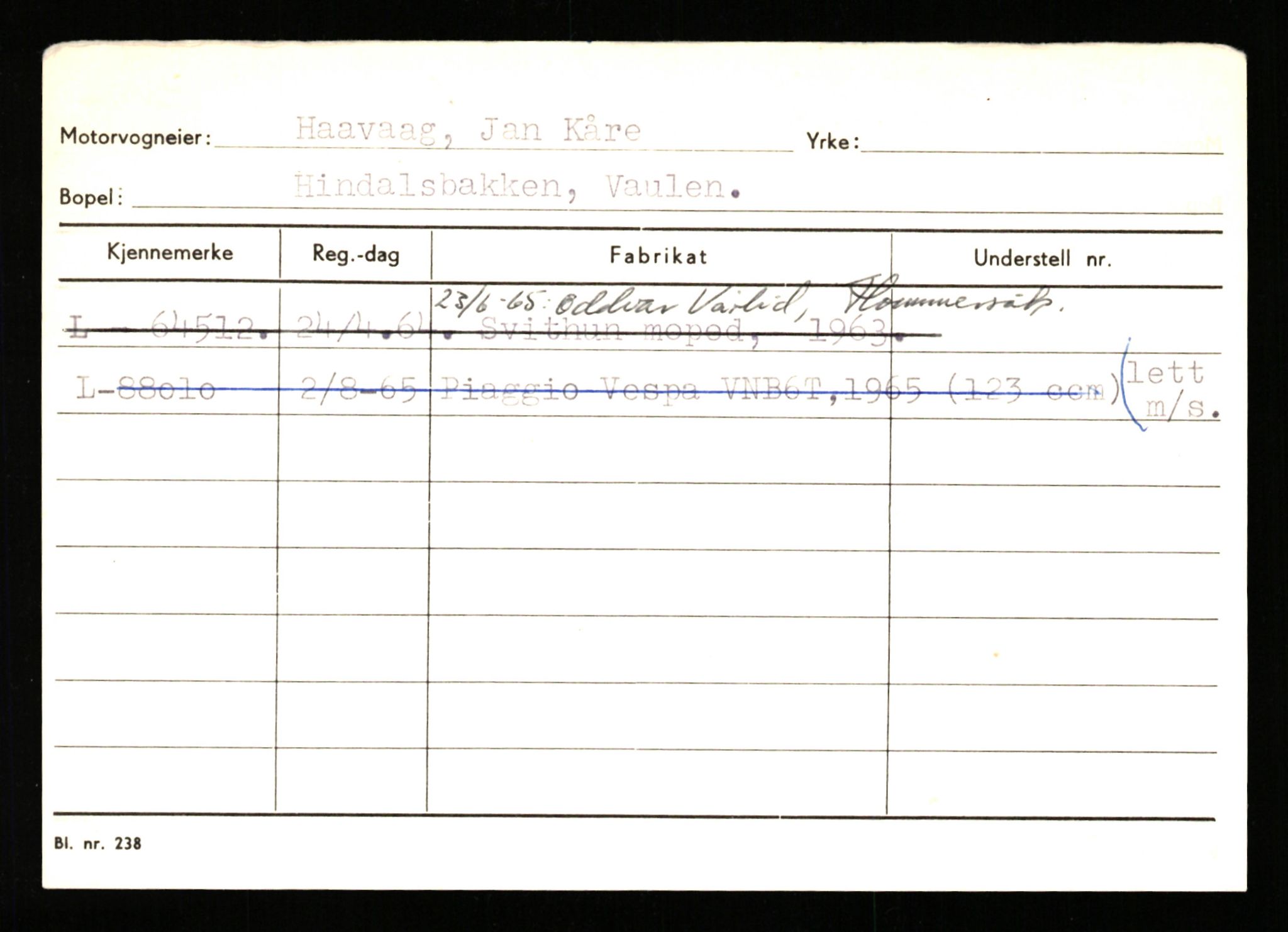 Stavanger trafikkstasjon, SAST/A-101942/0/H/L0017: Høymark - Isaksen, 1930-1971, p. 1838