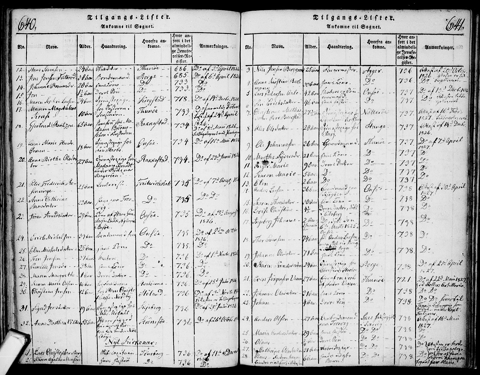 Glemmen prestekontor Kirkebøker, AV/SAO-A-10908/F/Fa/L0004: Parish register (official) no. 4, 1816-1838, p. 640-641