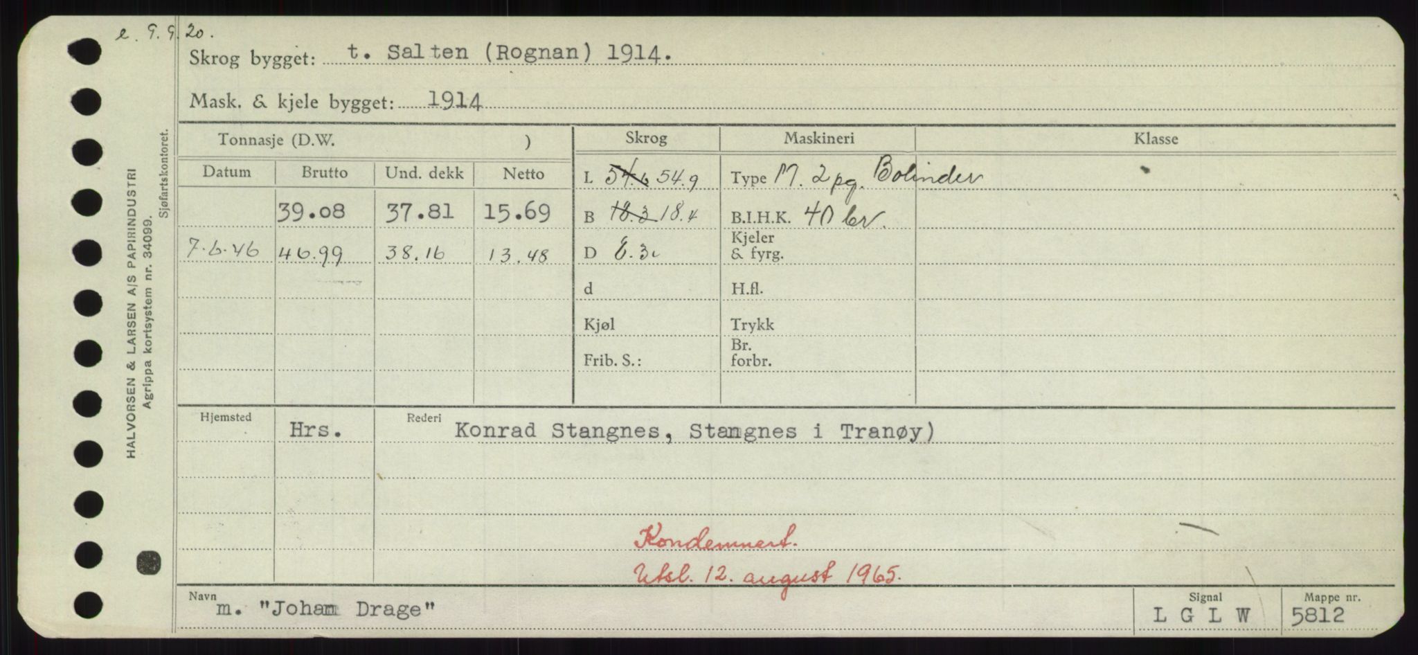 Sjøfartsdirektoratet med forløpere, Skipsmålingen, AV/RA-S-1627/H/Hd/L0019: Fartøy, J, p. 449