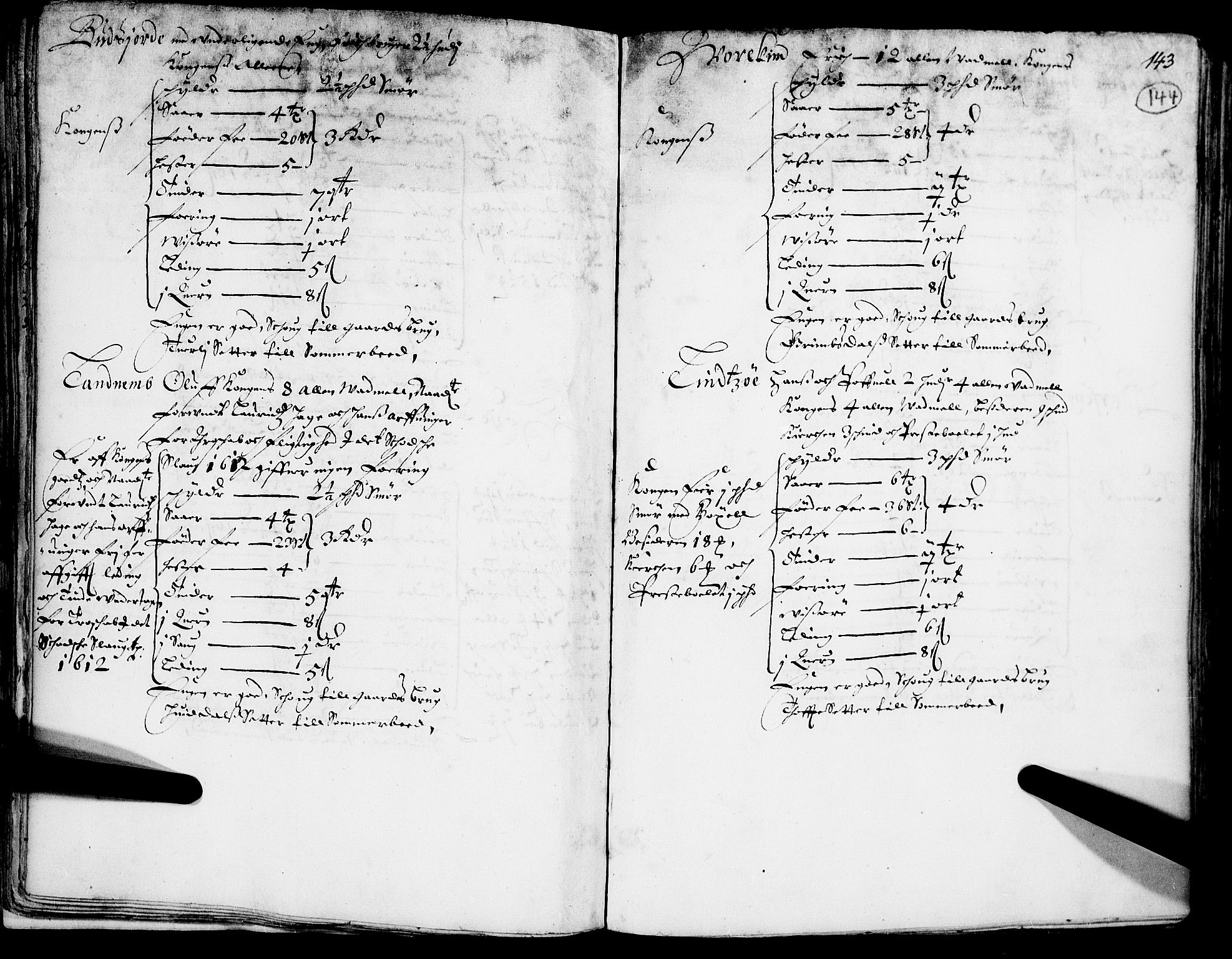 Rentekammeret inntil 1814, Realistisk ordnet avdeling, AV/RA-EA-4070/N/Nb/Nba/L0014: Gudbrandsdalen fogderi, 1. del, 1668, p. 143b-144a