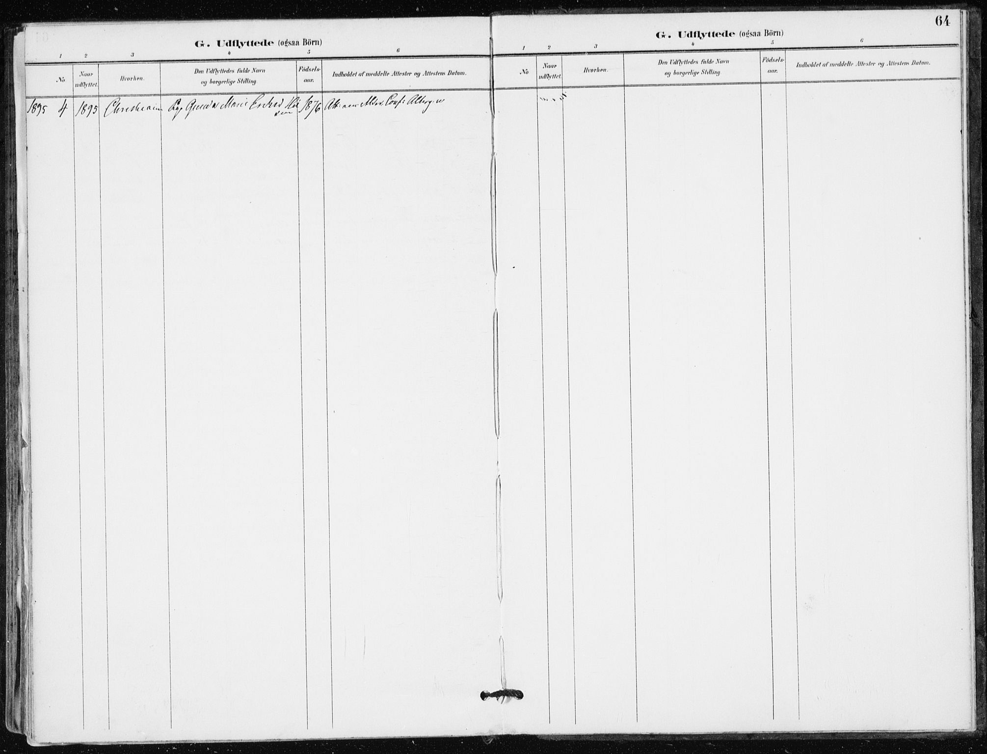 Modum kirkebøker, AV/SAKO-A-234/F/Fa/L0016: Parish register (official) no. 16, 1890-1899, p. 64