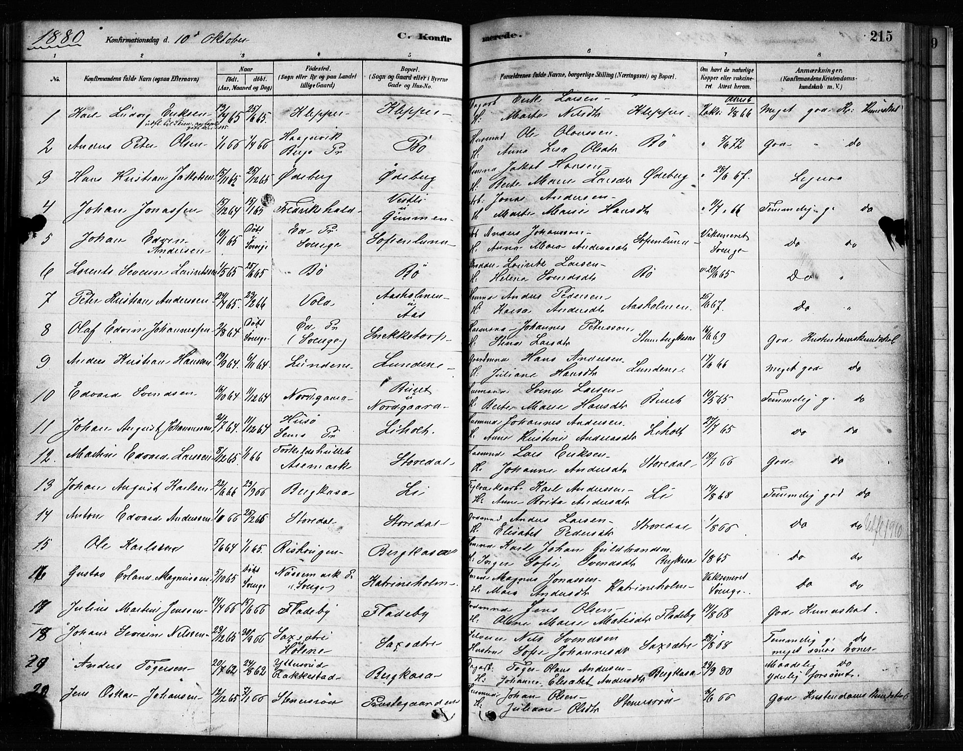 Idd prestekontor Kirkebøker, SAO/A-10911/F/Fc/L0006a: Parish register (official) no. III 6A, 1878-1903, p. 215