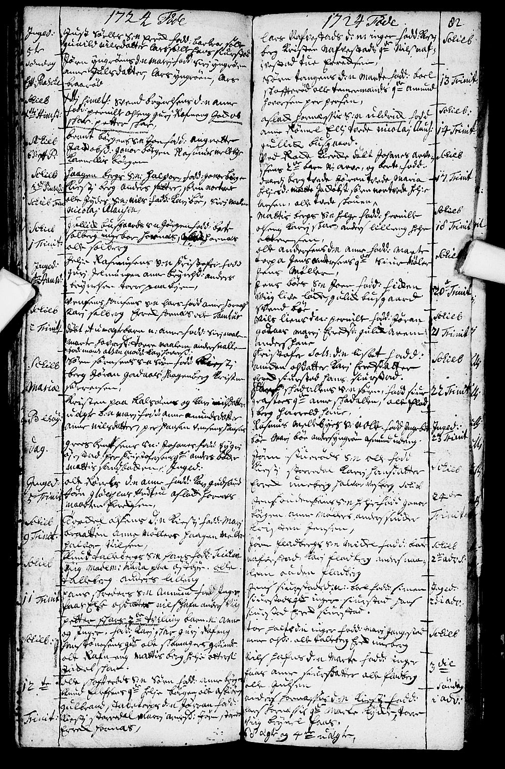 Skjeberg prestekontor Kirkebøker, SAO/A-10923/F/Fa/L0001: Parish register (official) no. I 1, 1702-1725, p. 82