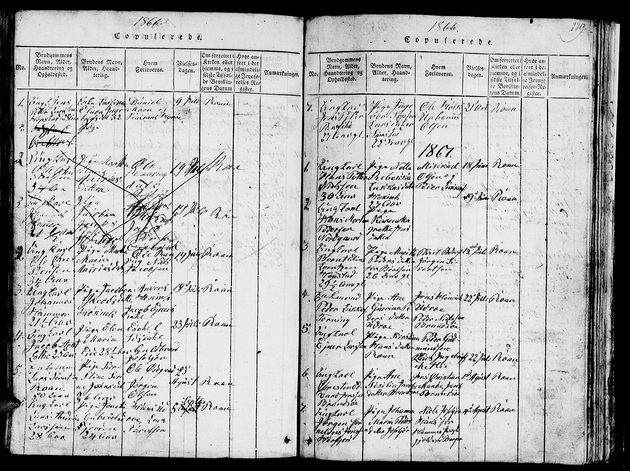Ministerialprotokoller, klokkerbøker og fødselsregistre - Sør-Trøndelag, SAT/A-1456/657/L0714: Parish register (copy) no. 657C01, 1818-1868, p. 229