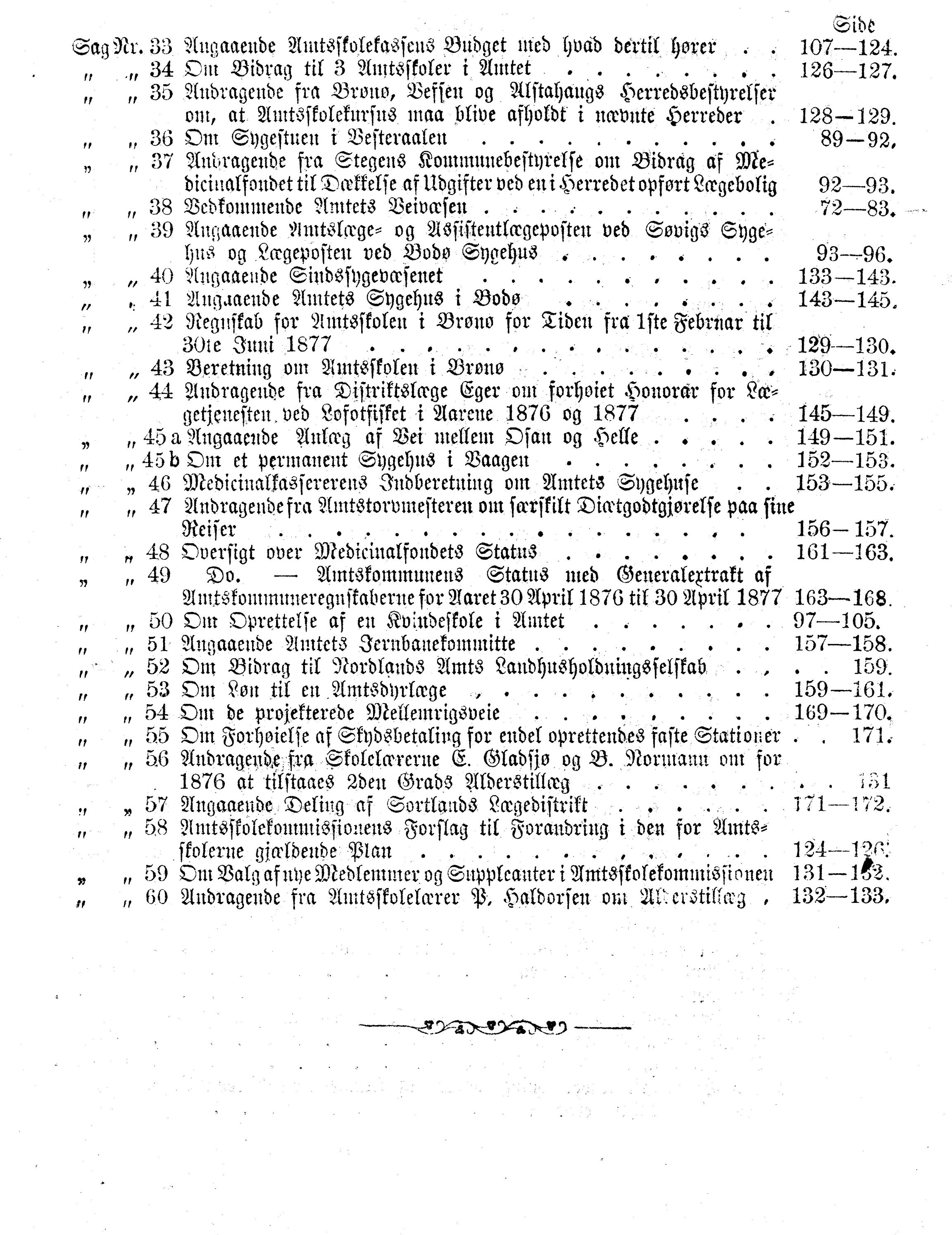 Nordland Fylkeskommune. Fylkestinget, AIN/NFK-17/176/A/Ac/L0010: Fylkestingsforhandlinger 1874-1880, 1874-1880