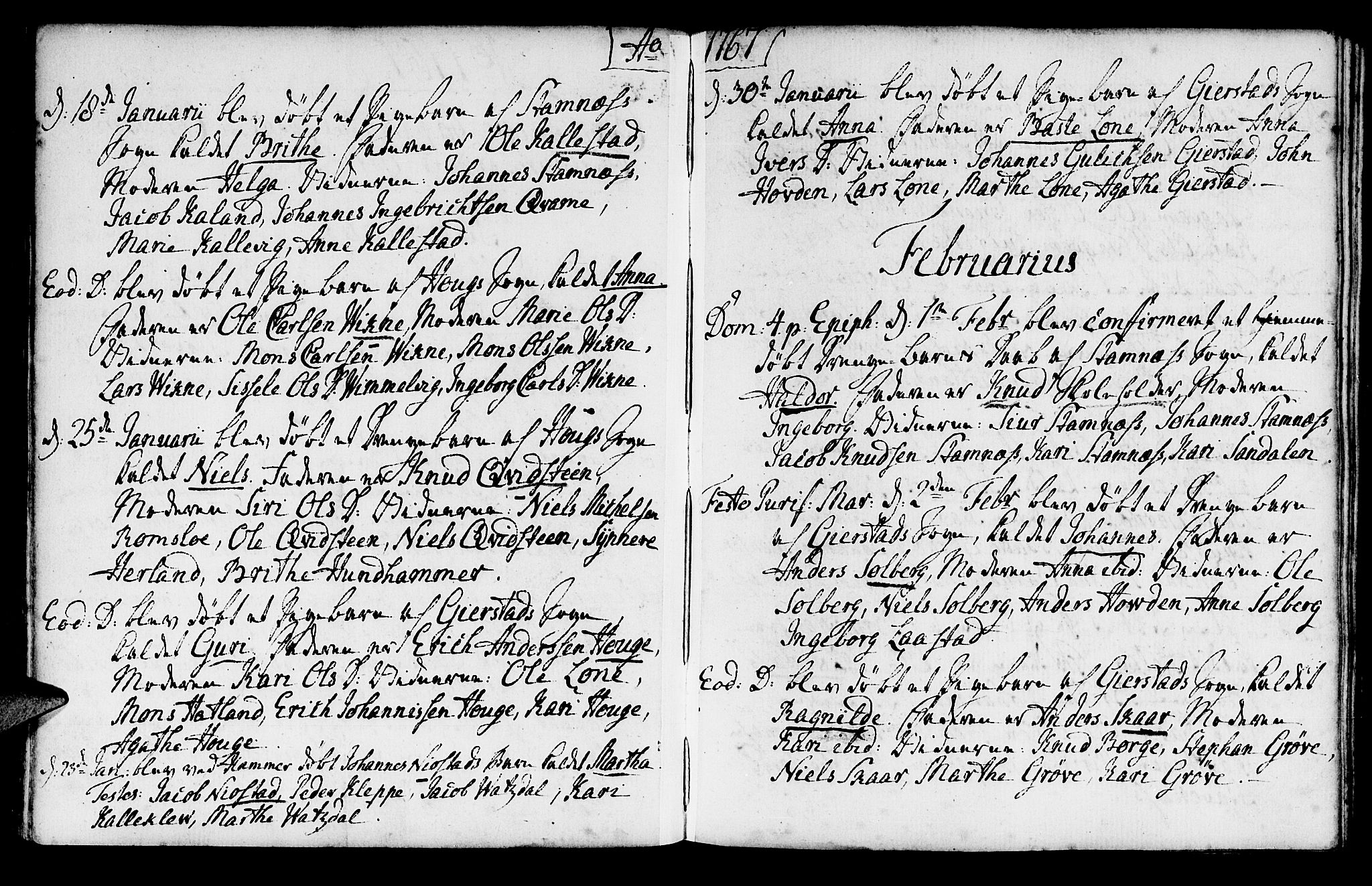 Haus sokneprestembete, AV/SAB-A-75601/H/Haa: Parish register (official) no. A 8, 1754-1769, p. 107