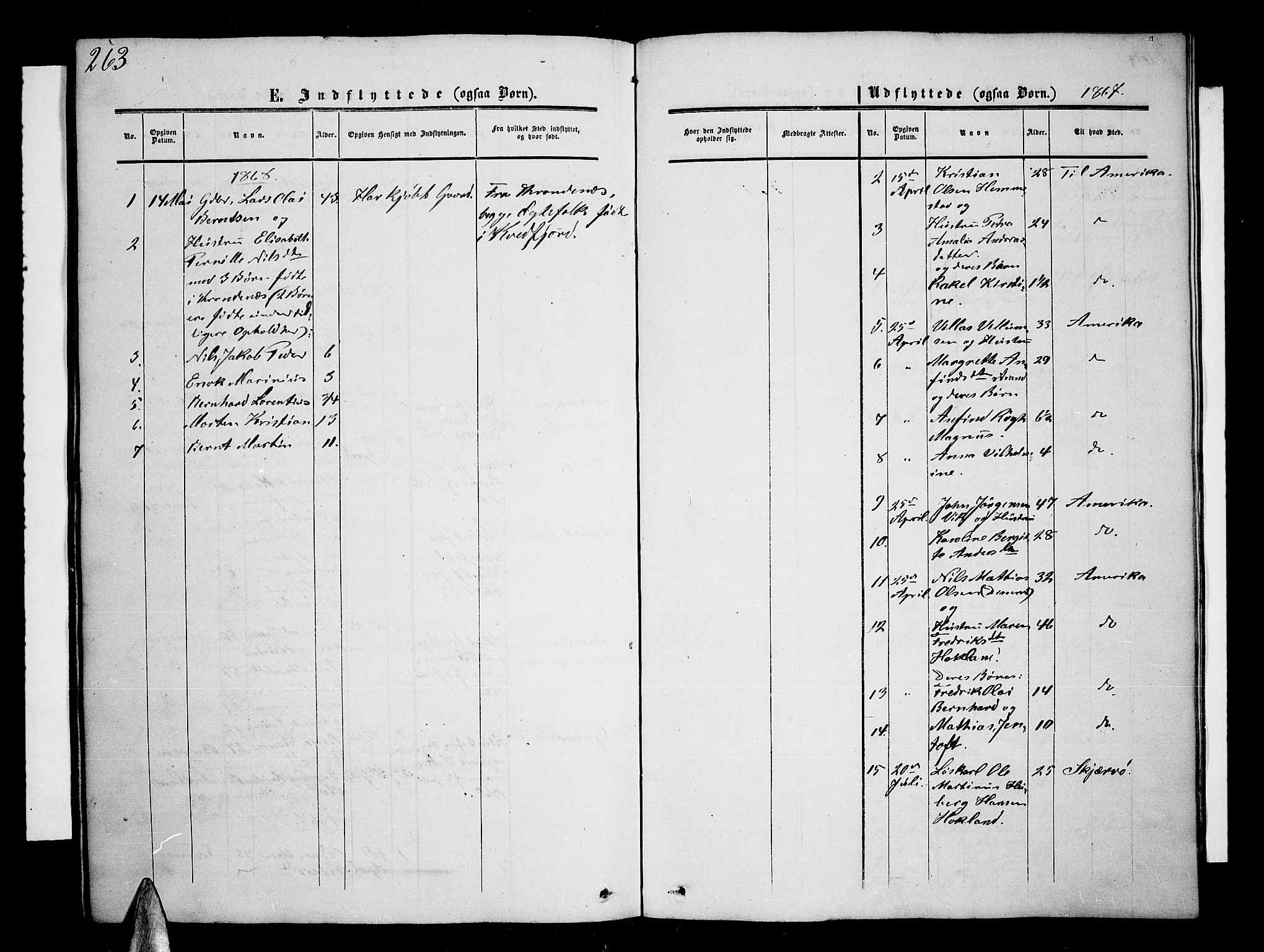 Kvæfjord sokneprestkontor, AV/SATØ-S-1323/G/Ga/Gab/L0003klokker: Parish register (copy) no. 3, 1856-1870, p. 263