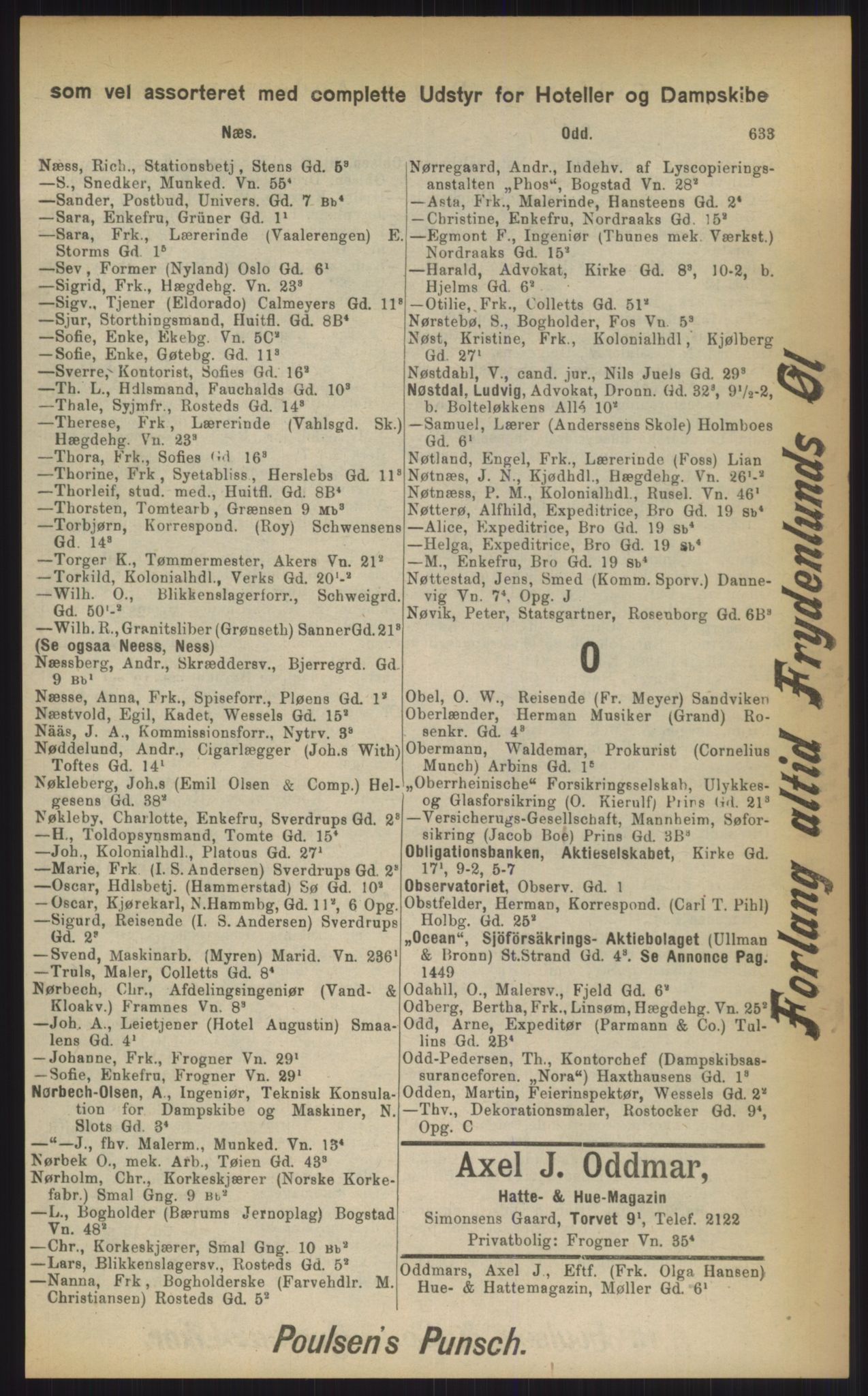 Kristiania/Oslo adressebok, PUBL/-, 1903, p. 633