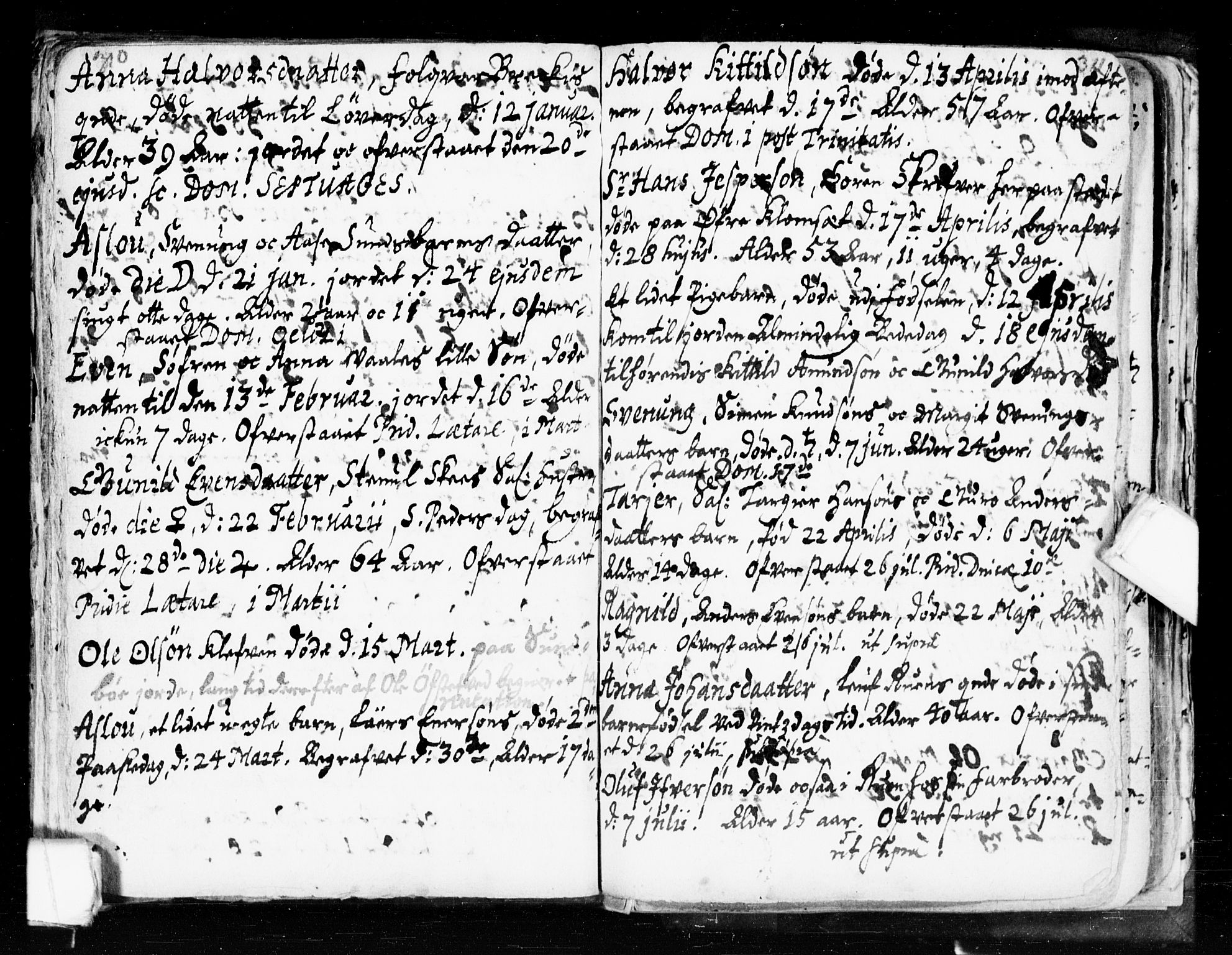 Seljord kirkebøker, SAKO/A-20/F/Fa/L0002: Parish register (official) no. I 2, 1689-1713, p. 310-311