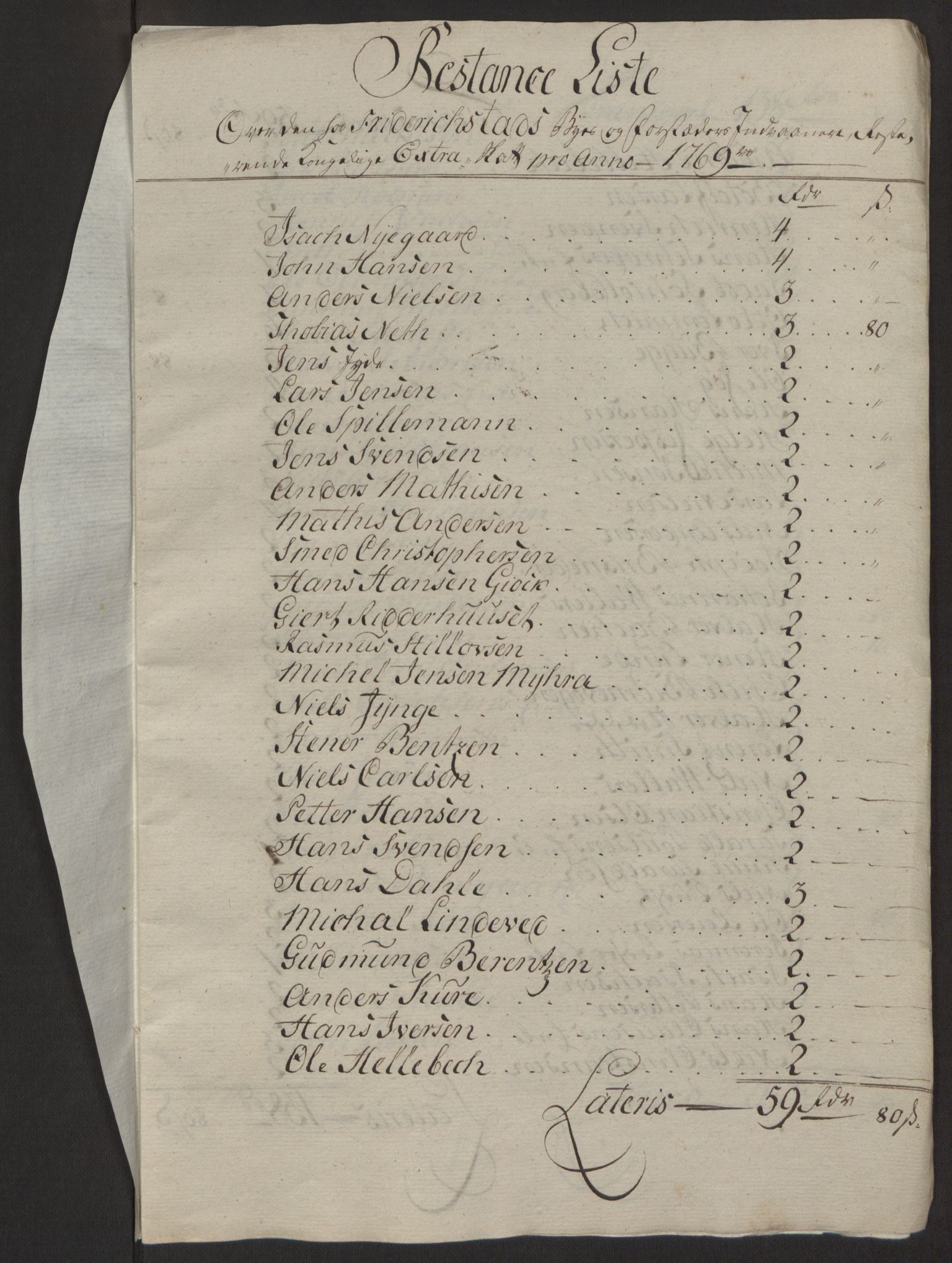 Rentekammeret inntil 1814, Reviderte regnskaper, Byregnskaper, AV/RA-EA-4066/R/Rb/L0029/0001: [B3] Kontribusjonsregnskap / Ekstraskatt, 1762-1772, p. 334