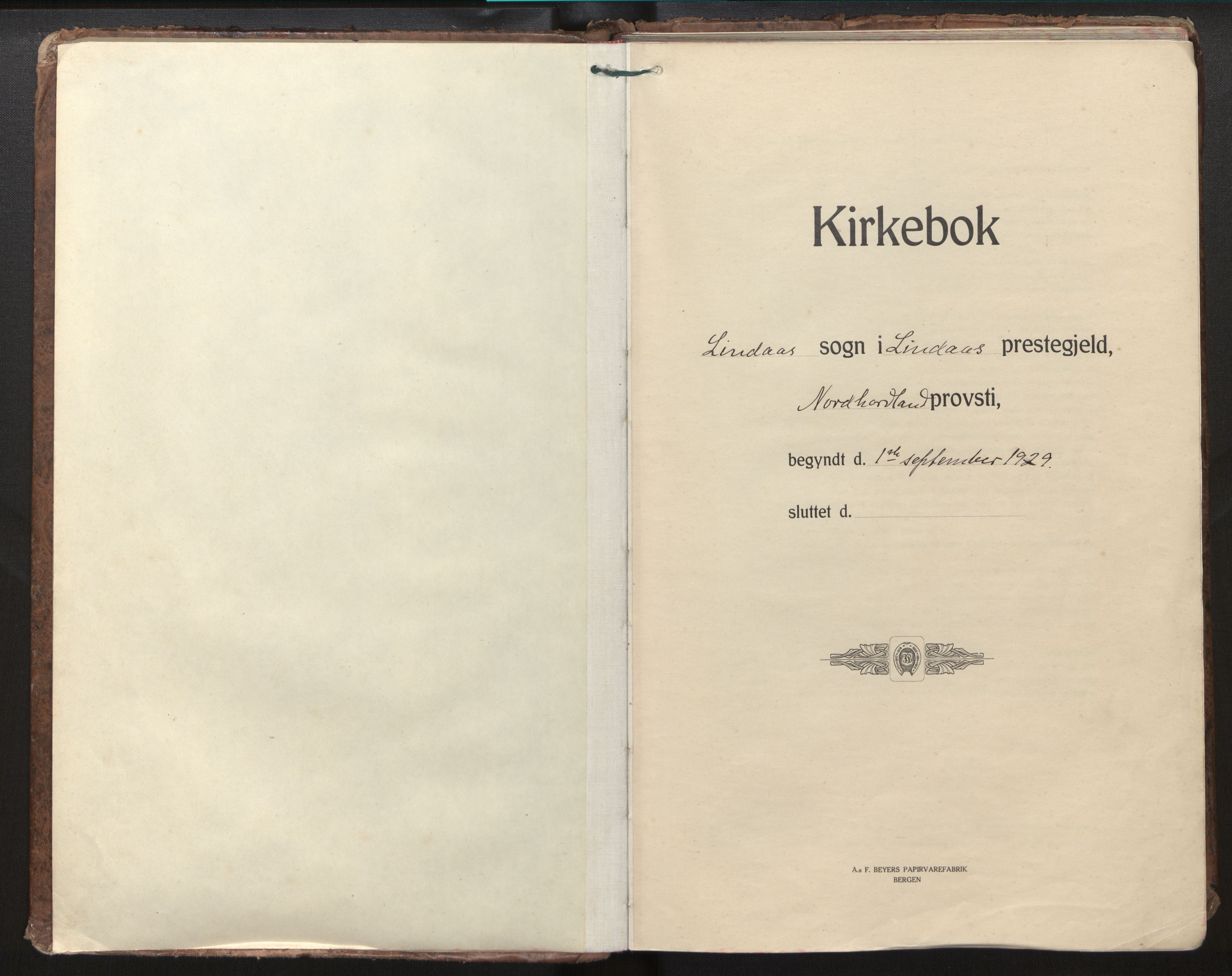 Lindås Sokneprestembete, SAB/A-76701/H/Haa/Haab/L0004: Parish register (official) no. B 4, 1929-1948