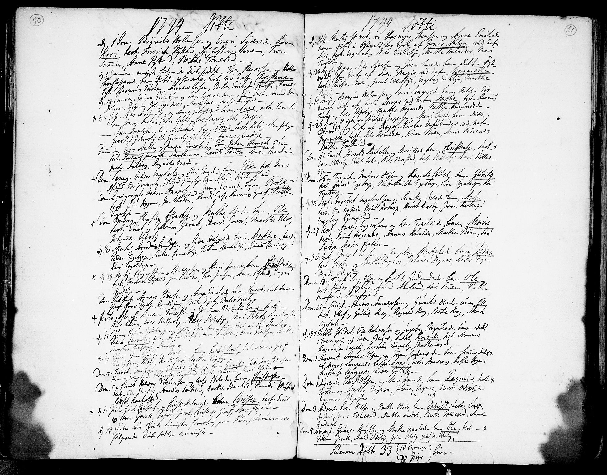 Rødenes prestekontor Kirkebøker, AV/SAO-A-2005/F/Fa/L0002: Parish register (official) no. I 2, 1733-1776, p. 50-51