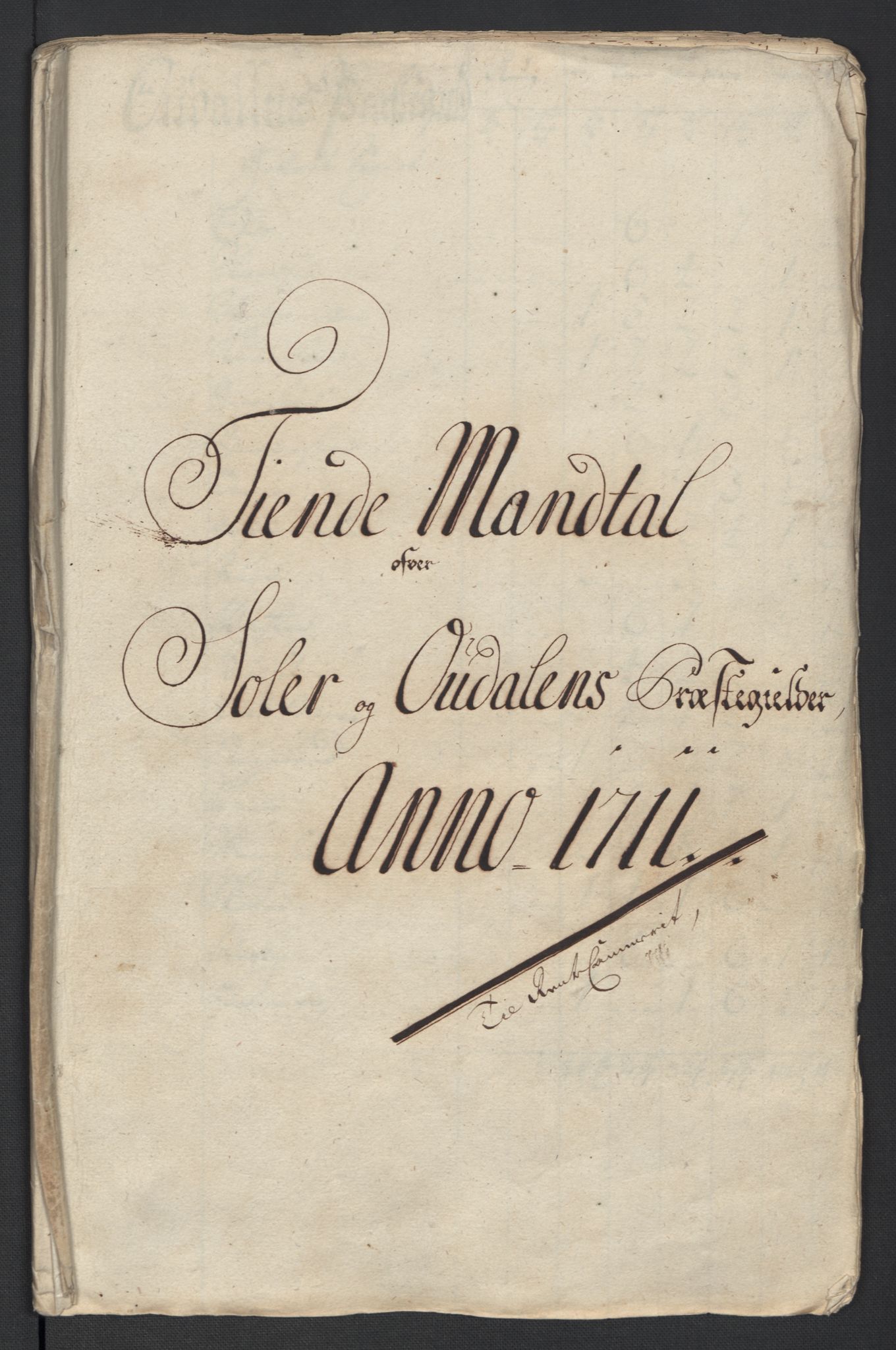 Rentekammeret inntil 1814, Reviderte regnskaper, Fogderegnskap, AV/RA-EA-4092/R13/L0848: Fogderegnskap Solør, Odal og Østerdal, 1711, p. 65