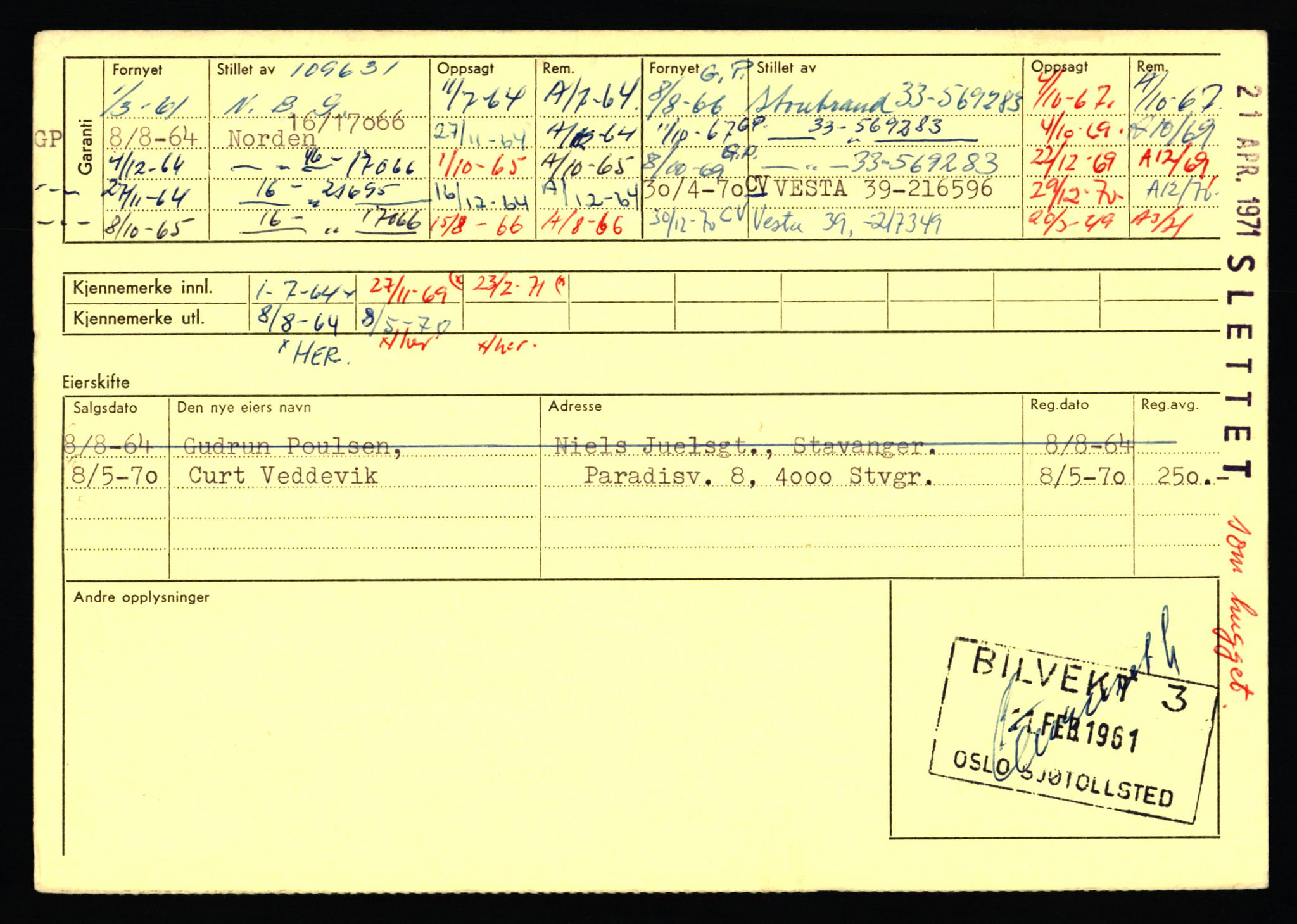 Stavanger trafikkstasjon, AV/SAST-A-101942/0/F/L0070: L-78800 - L-80499, 1930-1971, p. 2389