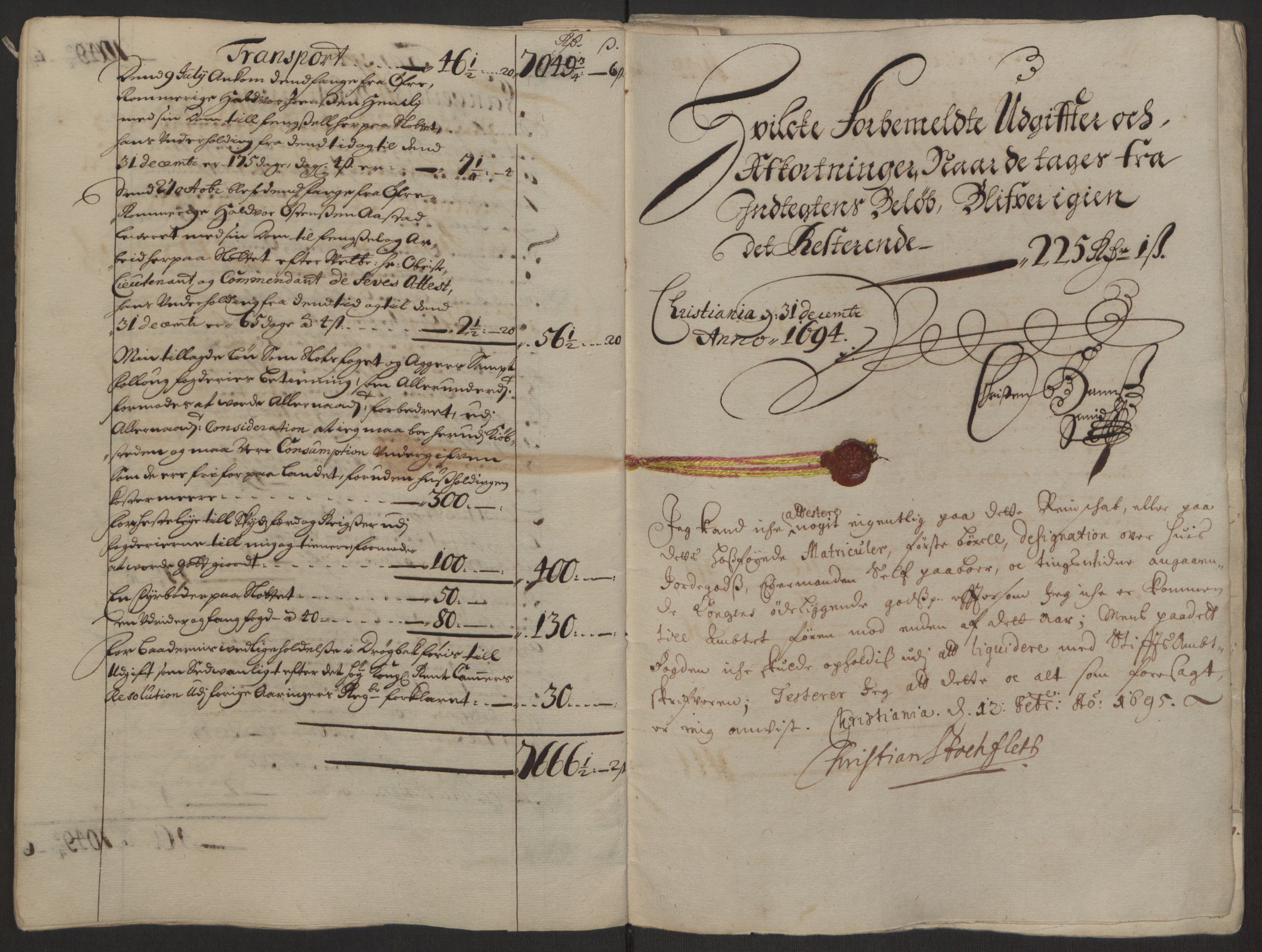 Rentekammeret inntil 1814, Reviderte regnskaper, Fogderegnskap, AV/RA-EA-4092/R10/L0438: Fogderegnskap Aker og Follo, 1694, p. 16