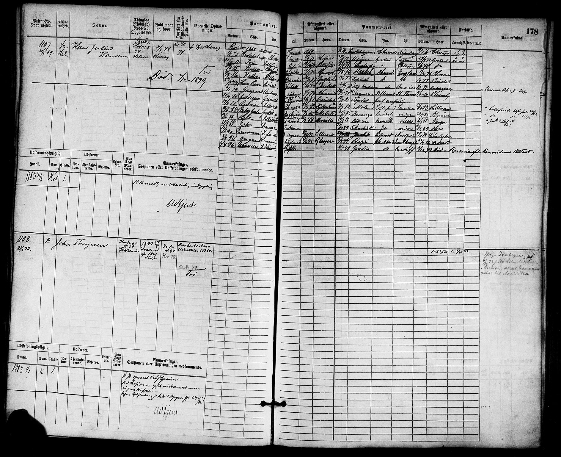 Lillesand mønstringskrets, AV/SAK-2031-0014/F/Fb/L0013: Hovedrulle nr 755-1516 uten register, G-4, 1869-1920, p. 184