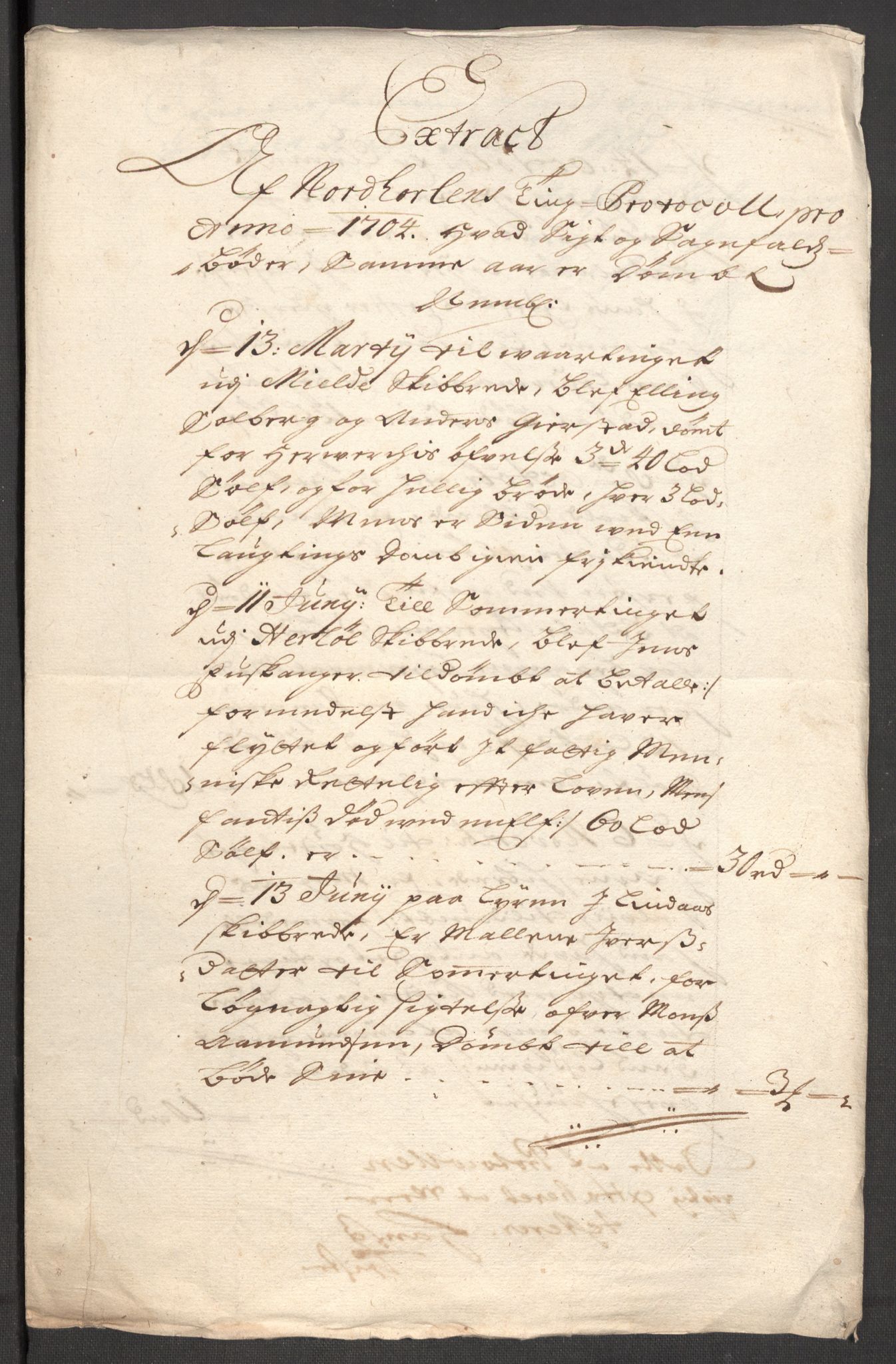 Rentekammeret inntil 1814, Reviderte regnskaper, Fogderegnskap, RA/EA-4092/R51/L3187: Fogderegnskap Nordhordland og Voss, 1704-1705, p. 143