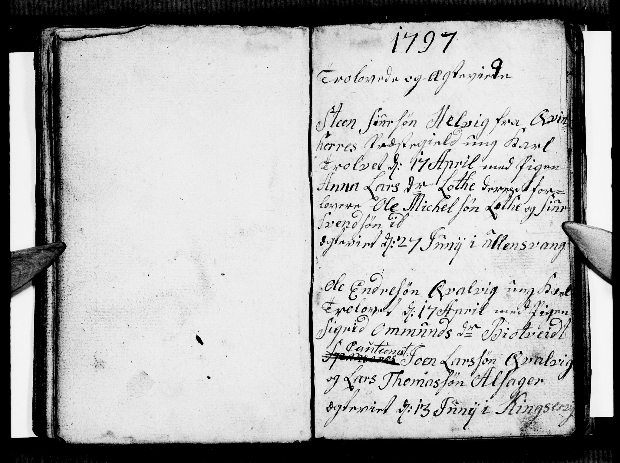 Ullensvang sokneprestembete, AV/SAB-A-78701/H/Hab: Parish register (copy) no. E 3, 1797-1800