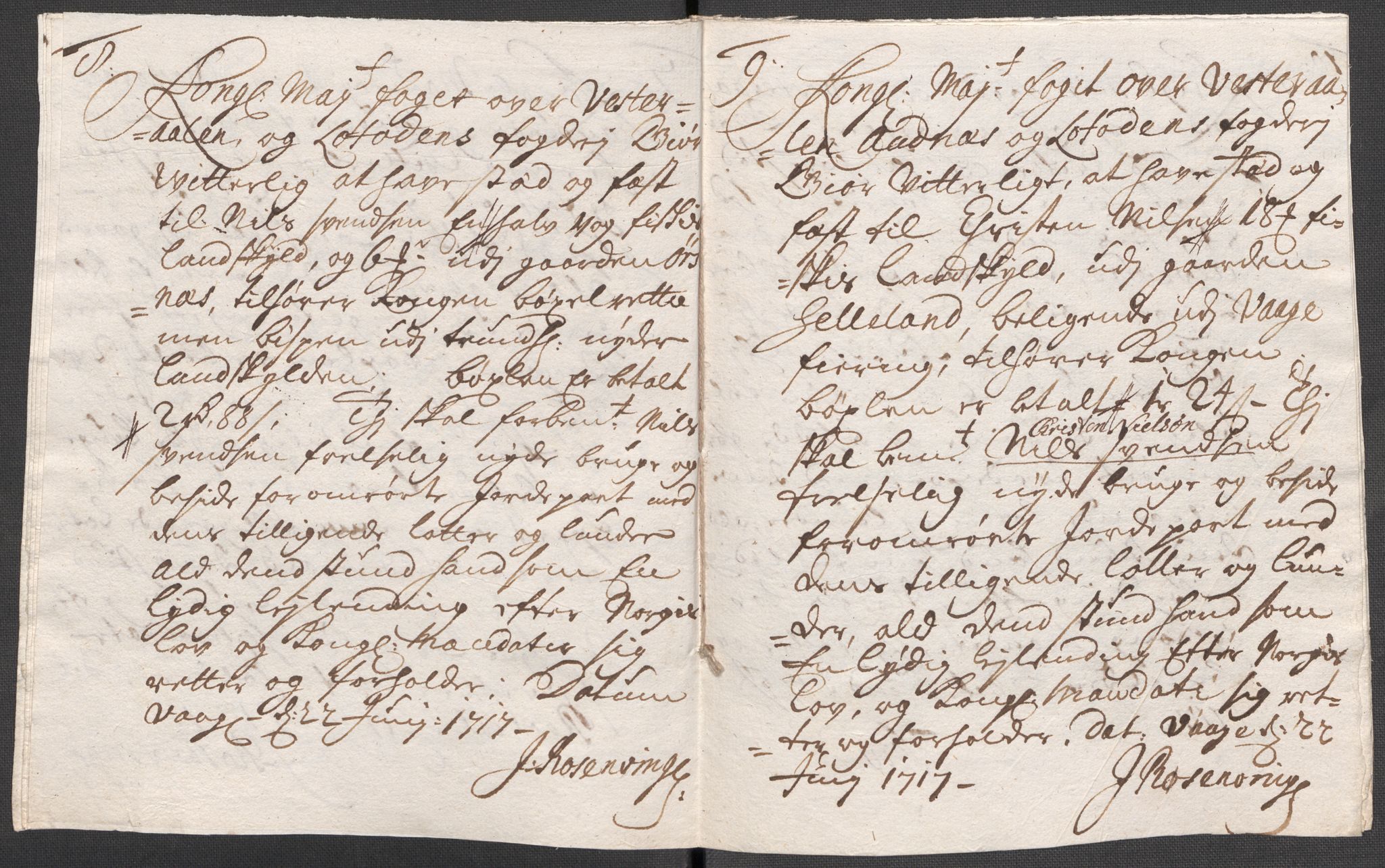 Rentekammeret inntil 1814, Reviderte regnskaper, Fogderegnskap, AV/RA-EA-4092/R67/L4683: Fogderegnskap Vesterålen, Andenes og Lofoten, 1717, p. 198