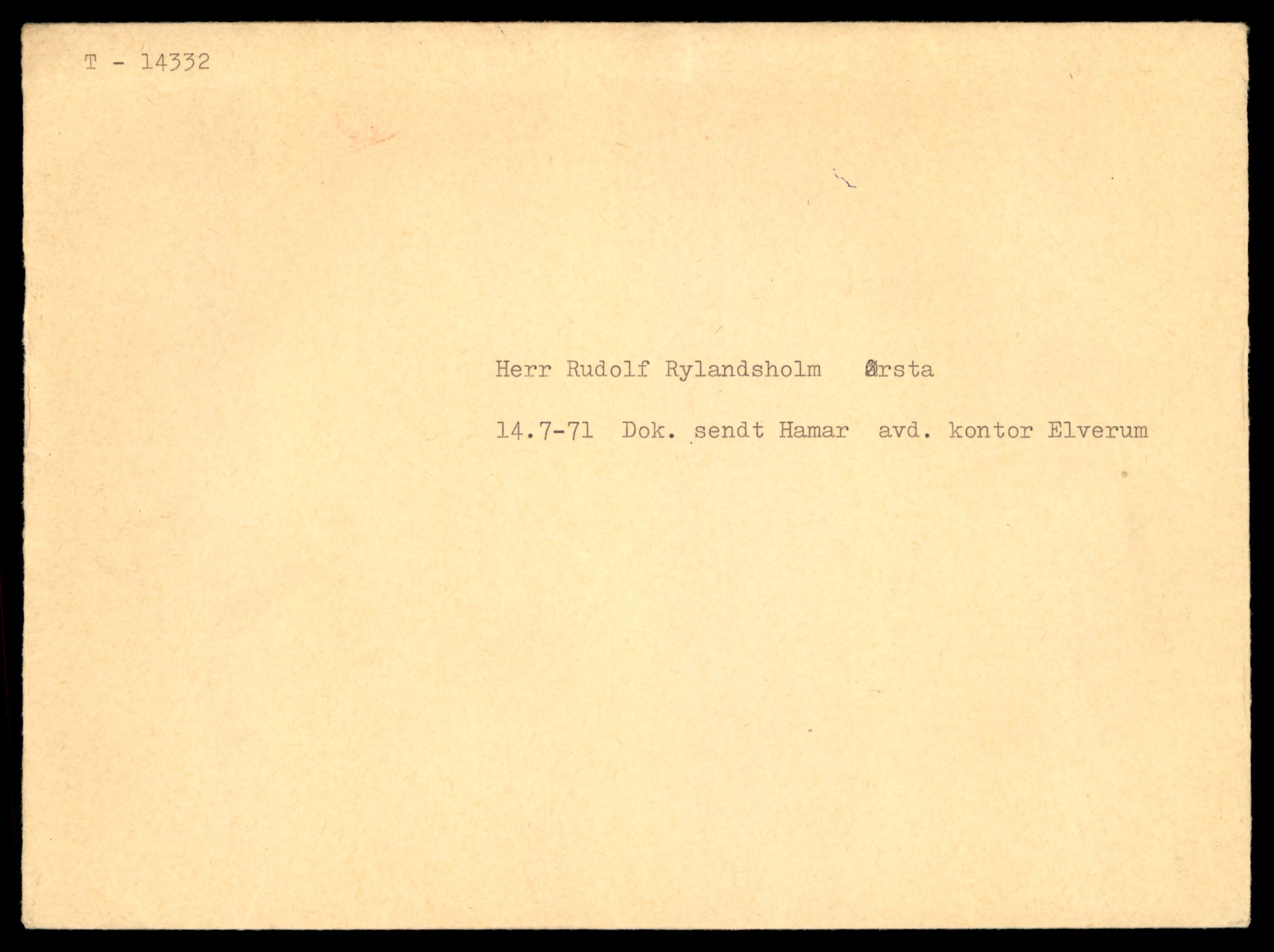 Møre og Romsdal vegkontor - Ålesund trafikkstasjon, AV/SAT-A-4099/F/Fe/L0045: Registreringskort for kjøretøy T 14320 - T 14444, 1927-1998, p. 329