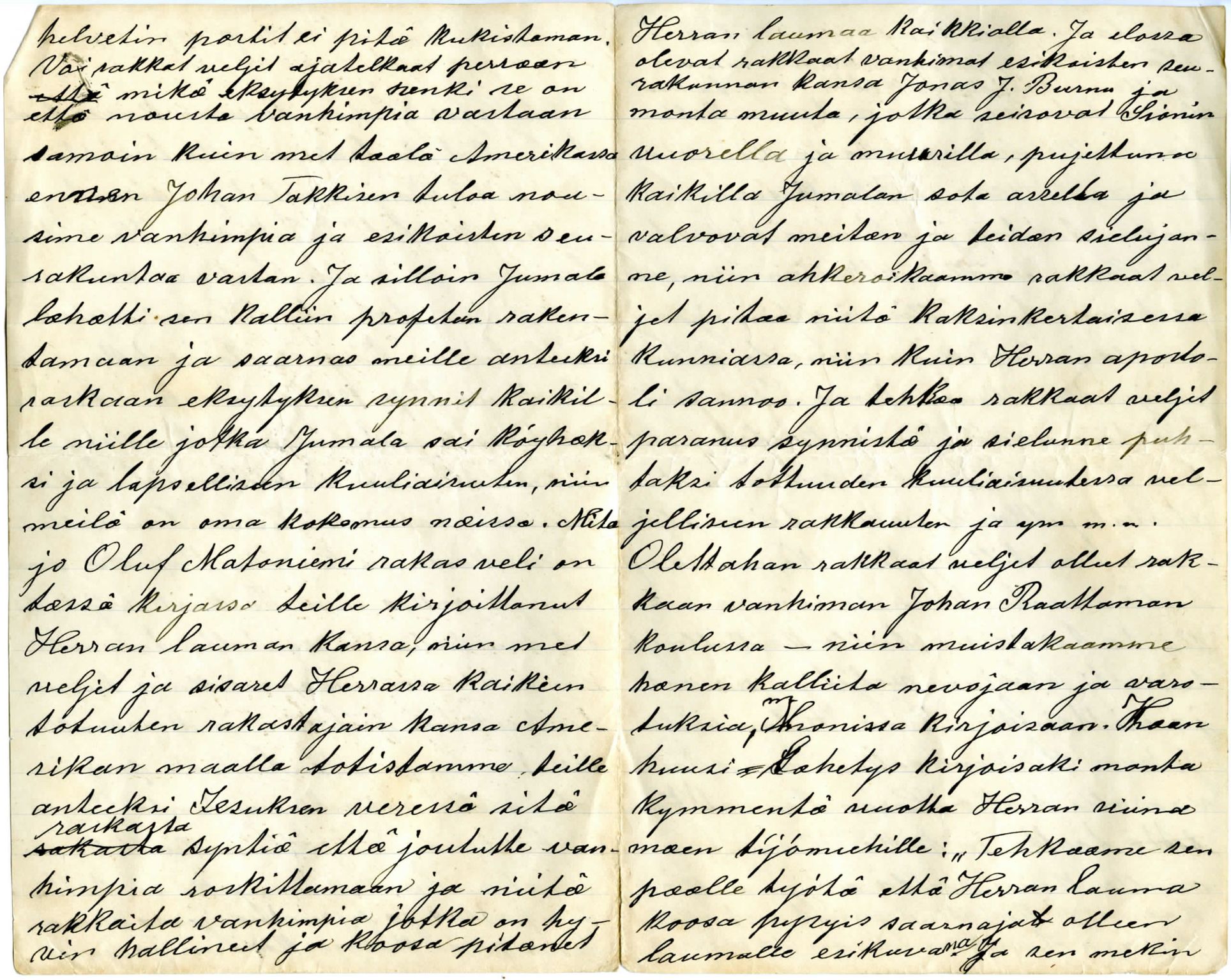 Elise Balos brevsamling, FMFB/A-1082/F/Fb/L0003: To predikantbrev fra Sør Dakota, 1902