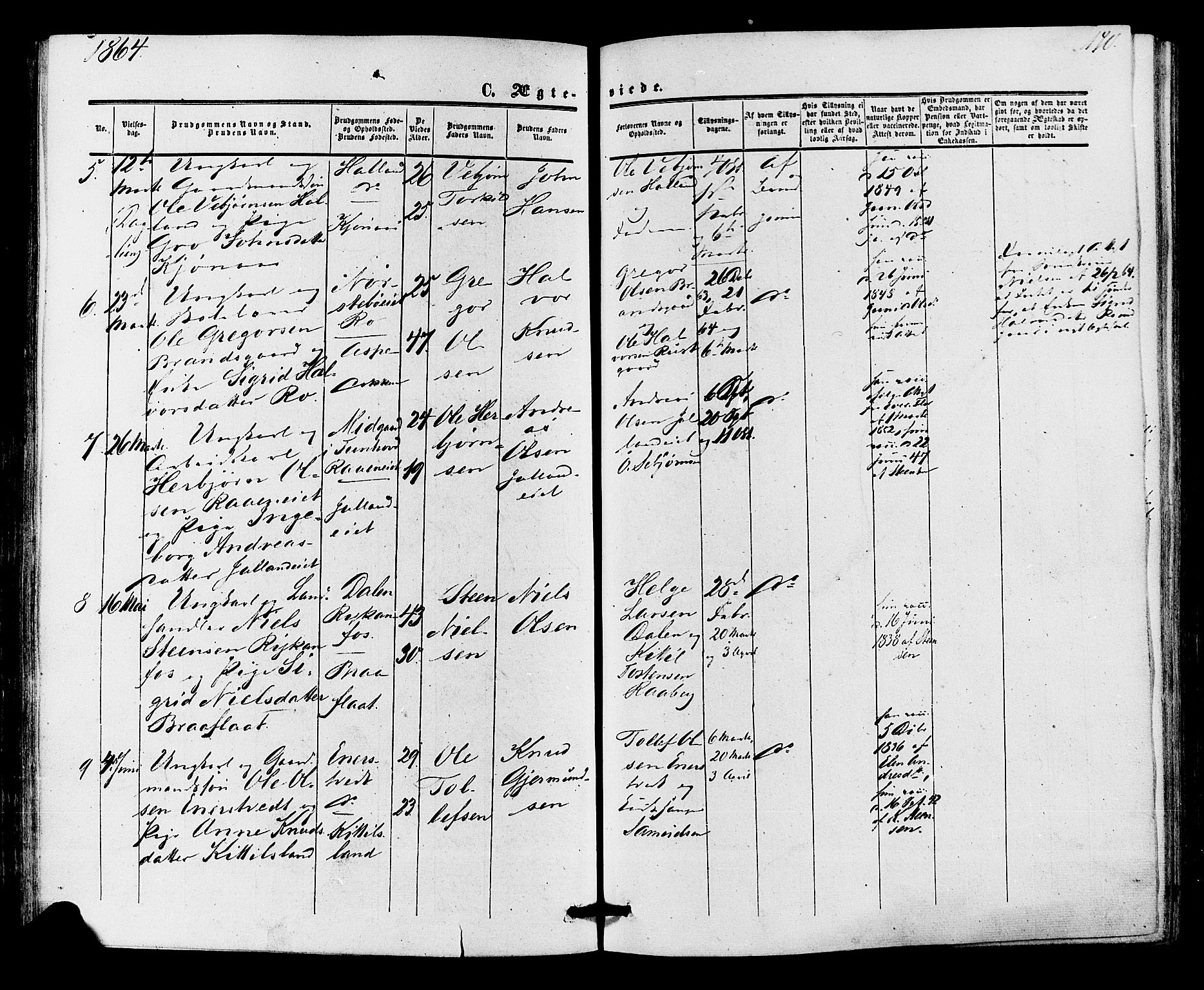 Nore kirkebøker, SAKO/A-238/F/Fa/L0003: Parish register (official) no. I 3, 1858-1866, p. 170