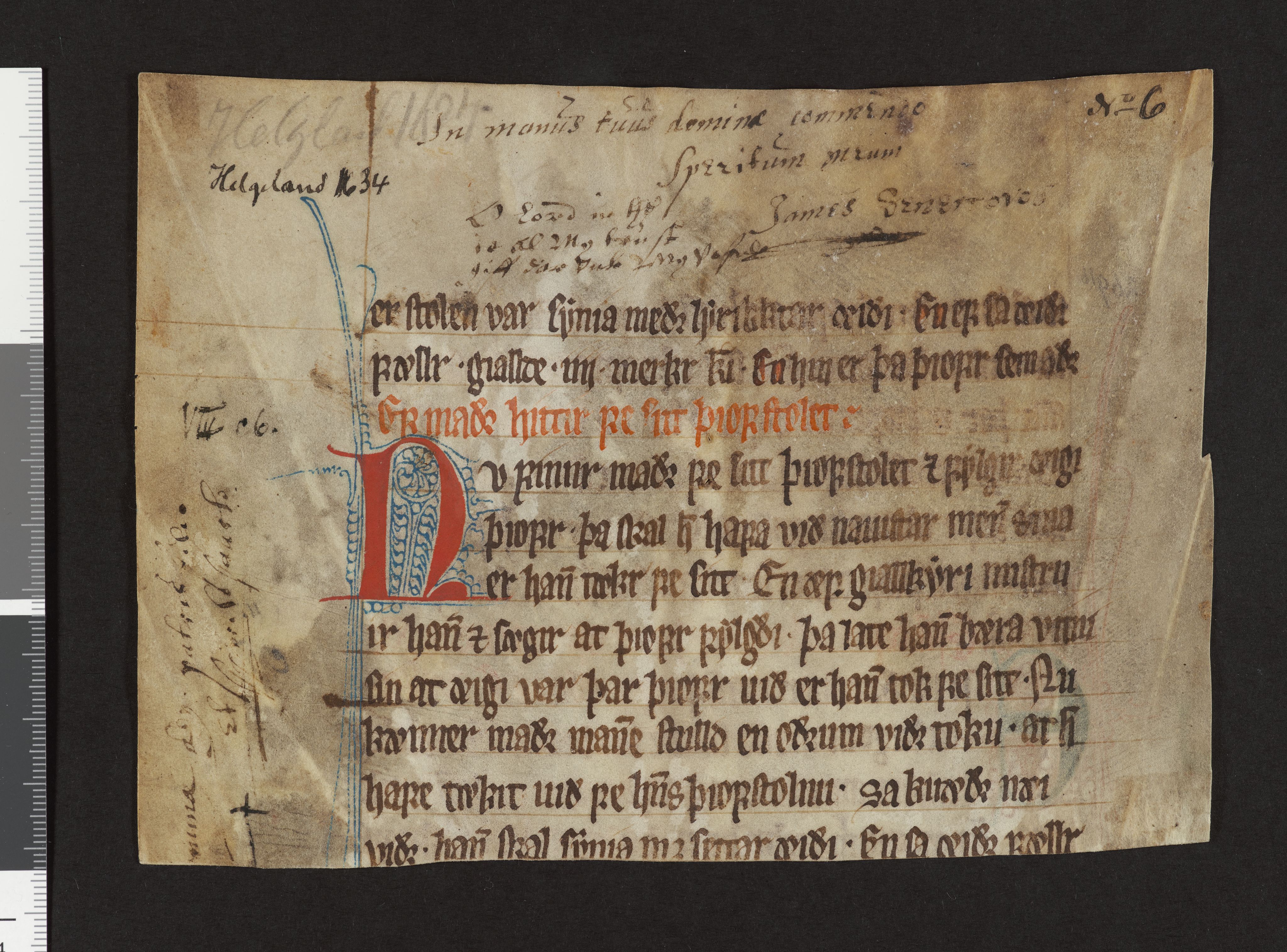 Riksarkivets diplomsamling, AV/RA-EA-5965/F26/L0002: Norrøne membranfragmenter bestand 2-9 (10), 1100-1536, p. 167