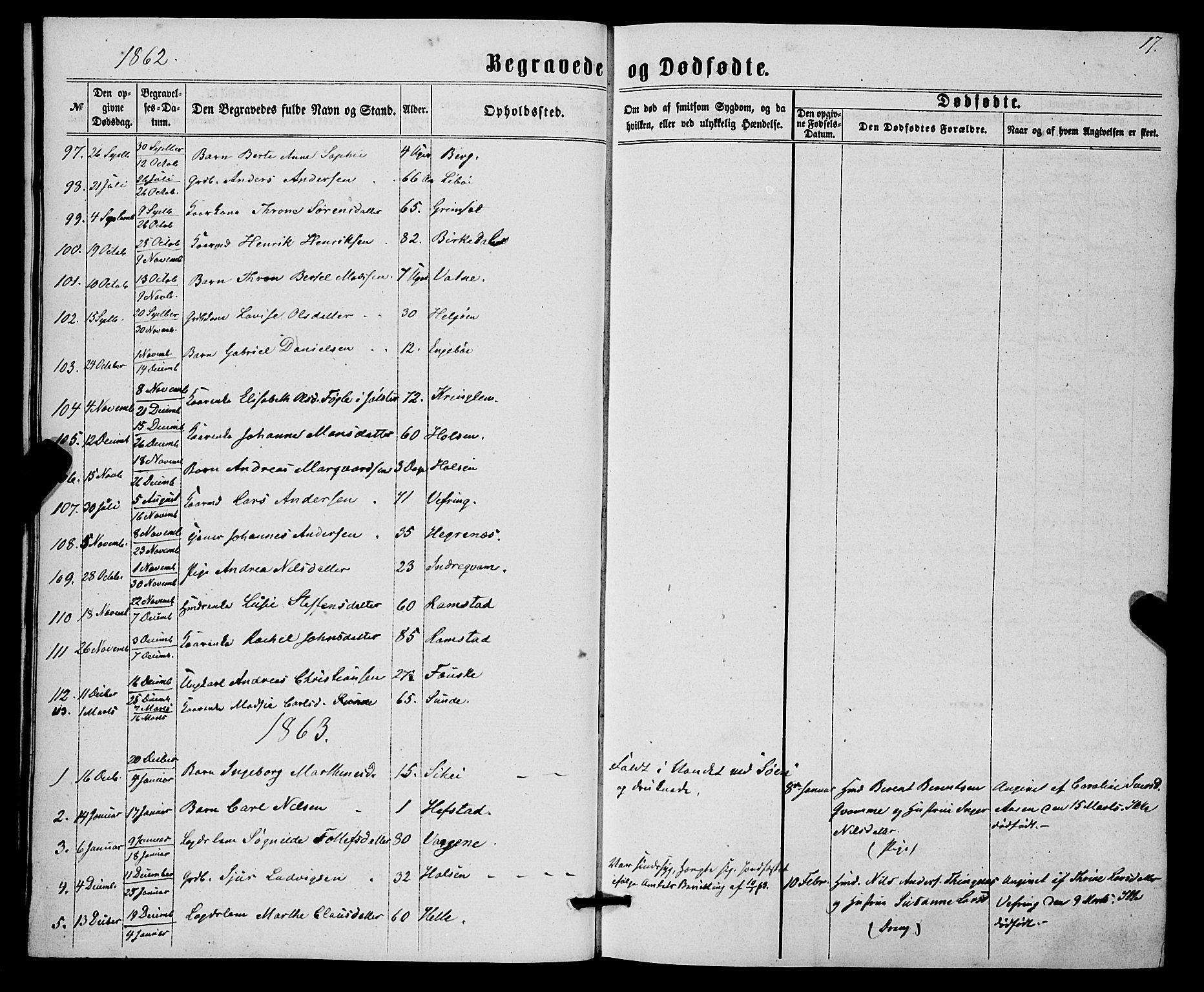 Førde sokneprestembete, SAB/A-79901/H/Haa/Haaa/L0010: Parish register (official) no. A 10, 1861-1876, p. 17
