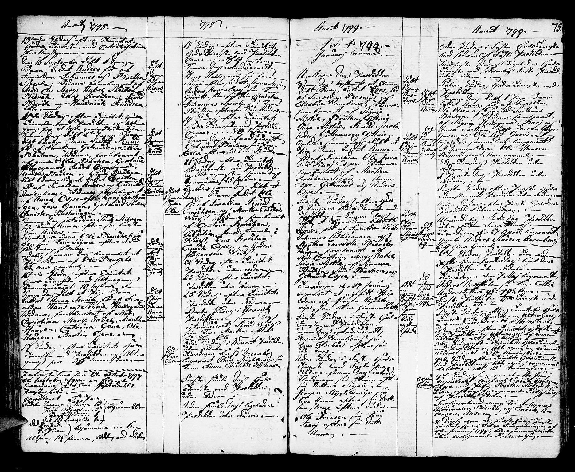 Jostedal sokneprestembete, SAB/A-80601/H/Haa/Haaa/L0002: Parish register (official) no. A 2, 1770-1806, p. 75