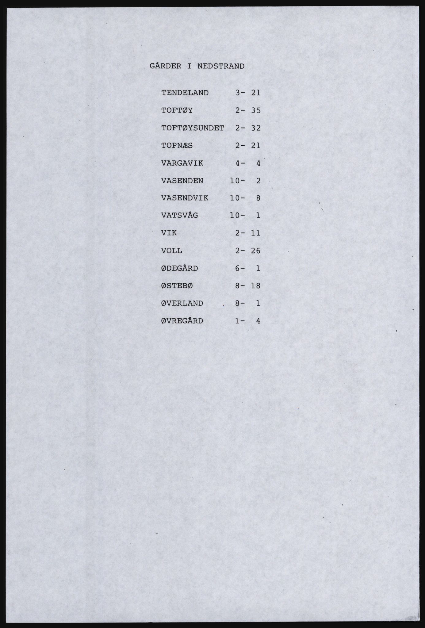 SAST, Copy of 1920 census for the Northern Rogaland, 1920, p. 8