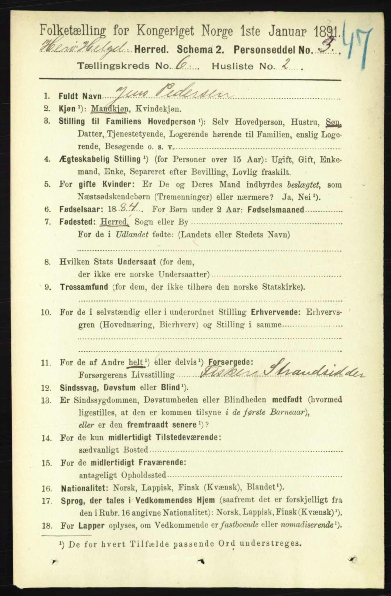 RA, 1891 census for 1818 Herøy, 1891, p. 1921