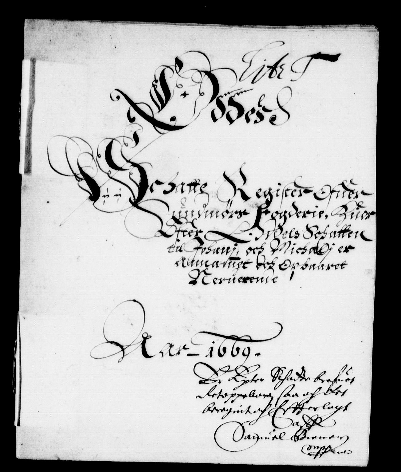 Rentekammeret inntil 1814, Reviderte regnskaper, Stiftamtstueregnskaper, Bergen stiftamt, AV/RA-EA-6043/R/Rc/L0030: Bergen stiftamt, 1669