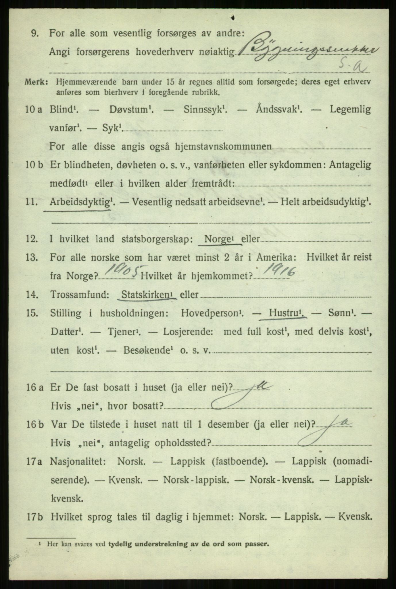 SATØ, 1920 census for Målselv, 1920, p. 2244