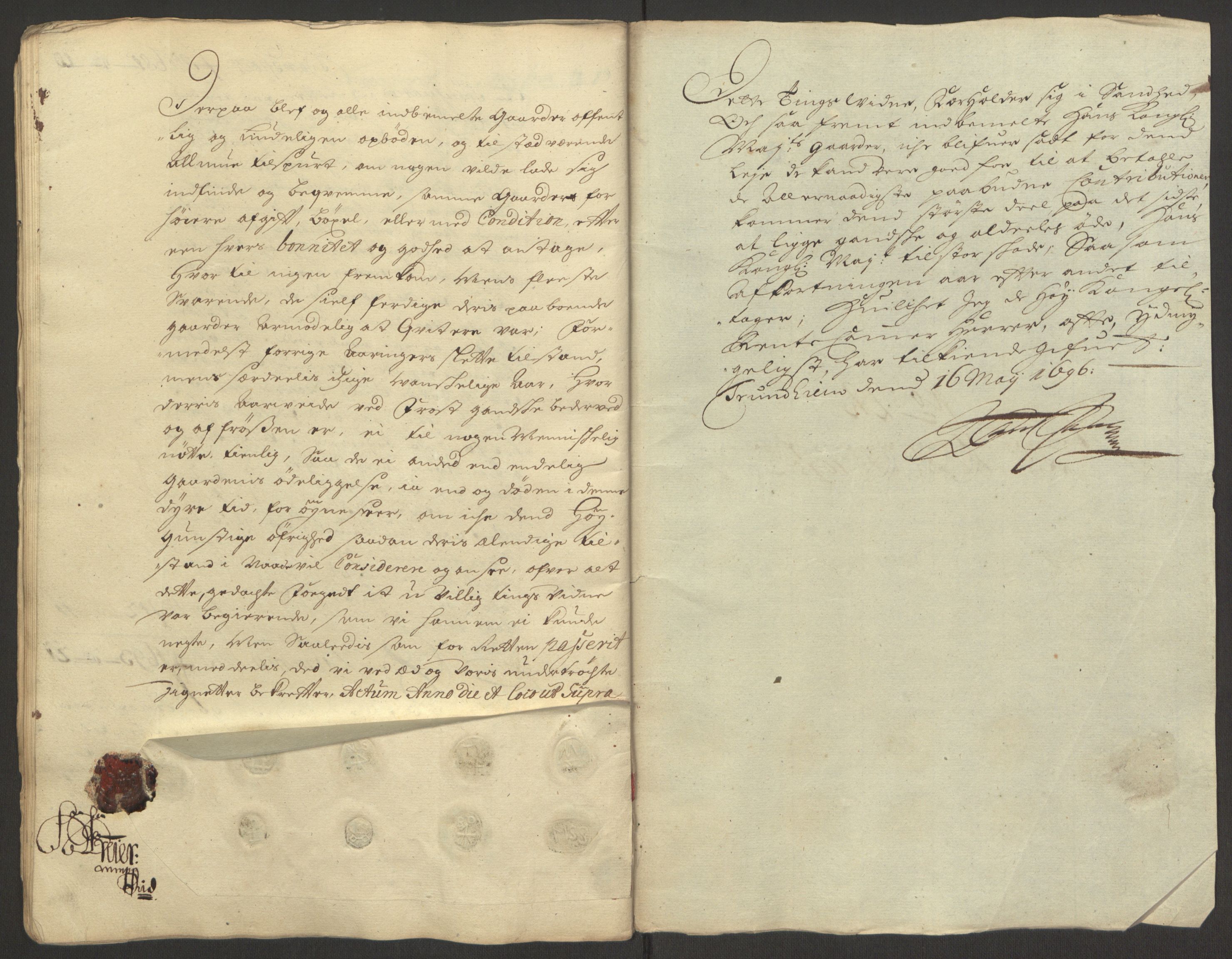 Rentekammeret inntil 1814, Reviderte regnskaper, Fogderegnskap, RA/EA-4092/R62/L4187: Fogderegnskap Stjørdal og Verdal, 1695, p. 252