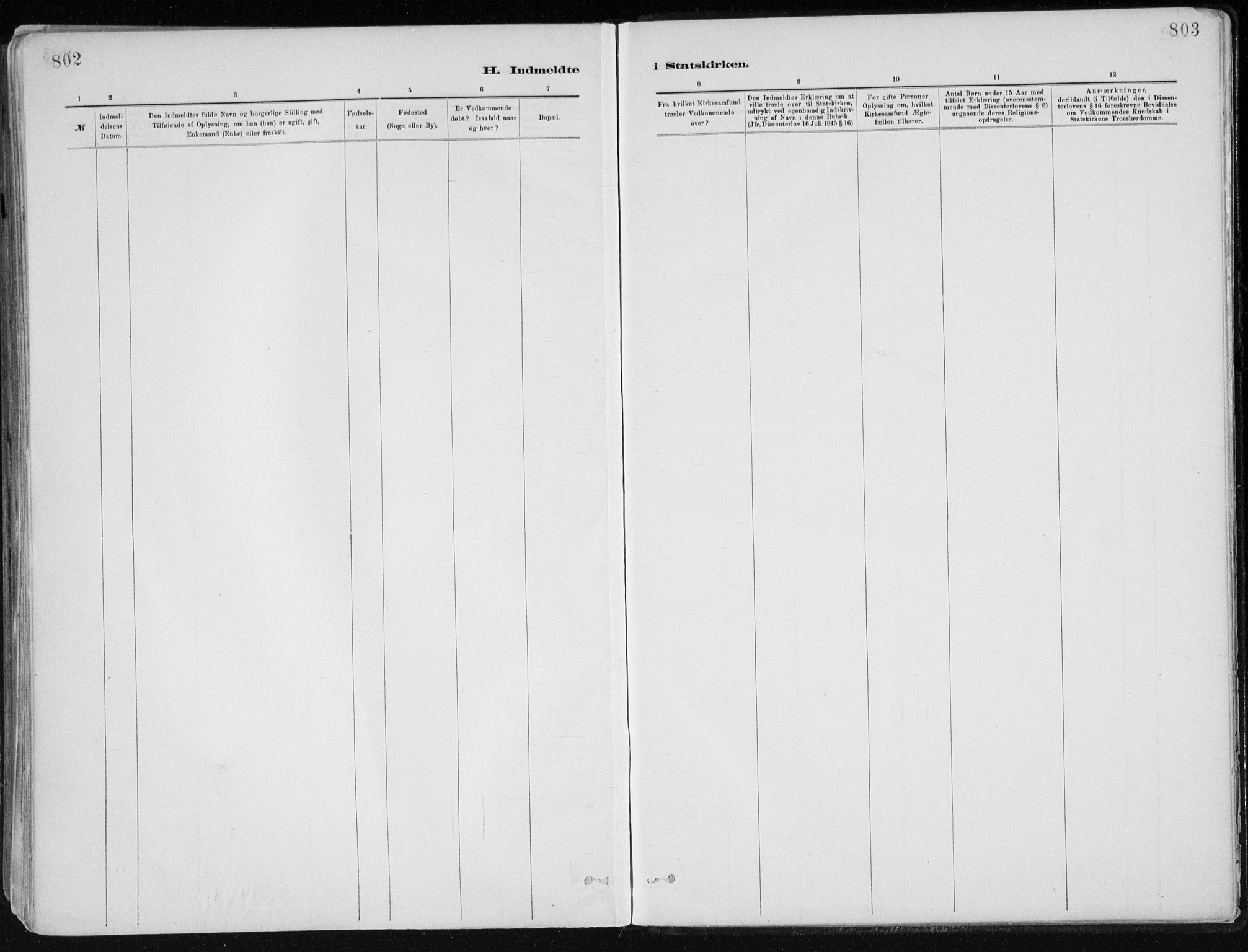 Dypvåg sokneprestkontor, AV/SAK-1111-0007/F/Fa/Faa/L0008: Parish register (official) no. A 8, 1885-1906, p. 802-803