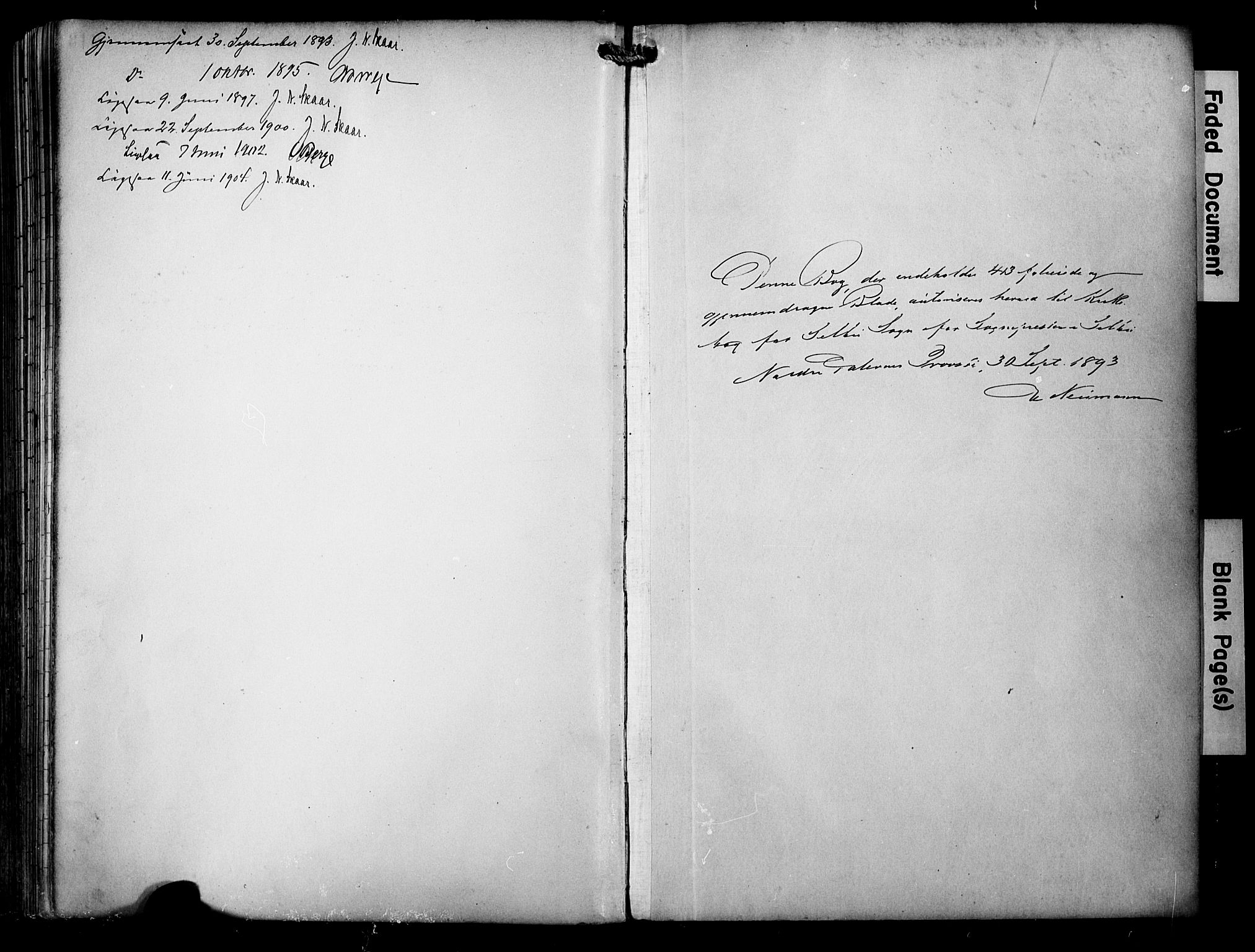 Ministerialprotokoller, klokkerbøker og fødselsregistre - Sør-Trøndelag, SAT/A-1456/695/L1149: Parish register (official) no. 695A09, 1891-1902