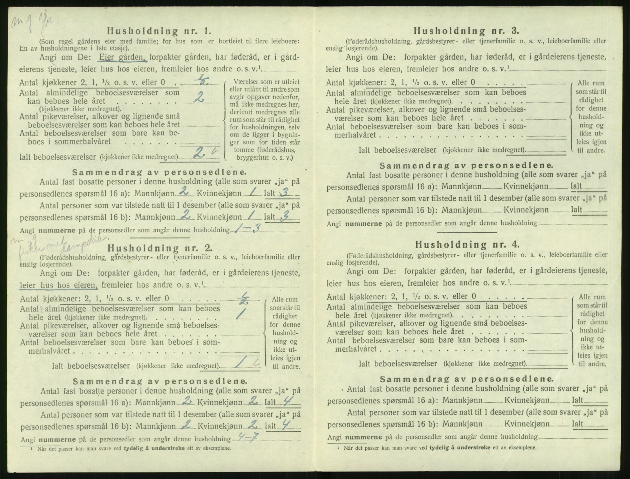 SAT, 1920 census for Hareid, 1920, p. 664