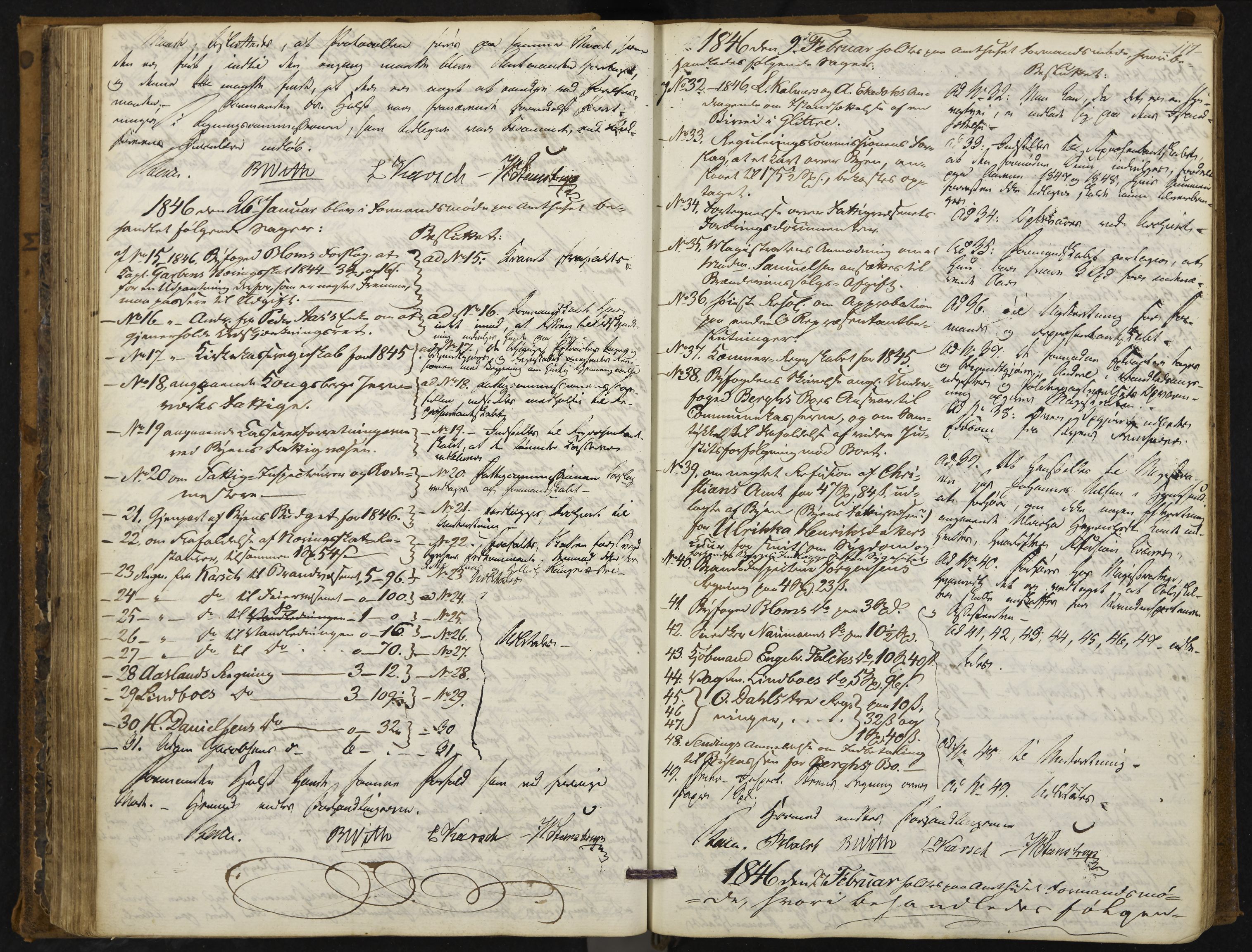Kongsberg formannskap og sentraladministrasjon, IKAK/0604021-1/A/L0001: Møtebok med register, 1837-1849, p. 117