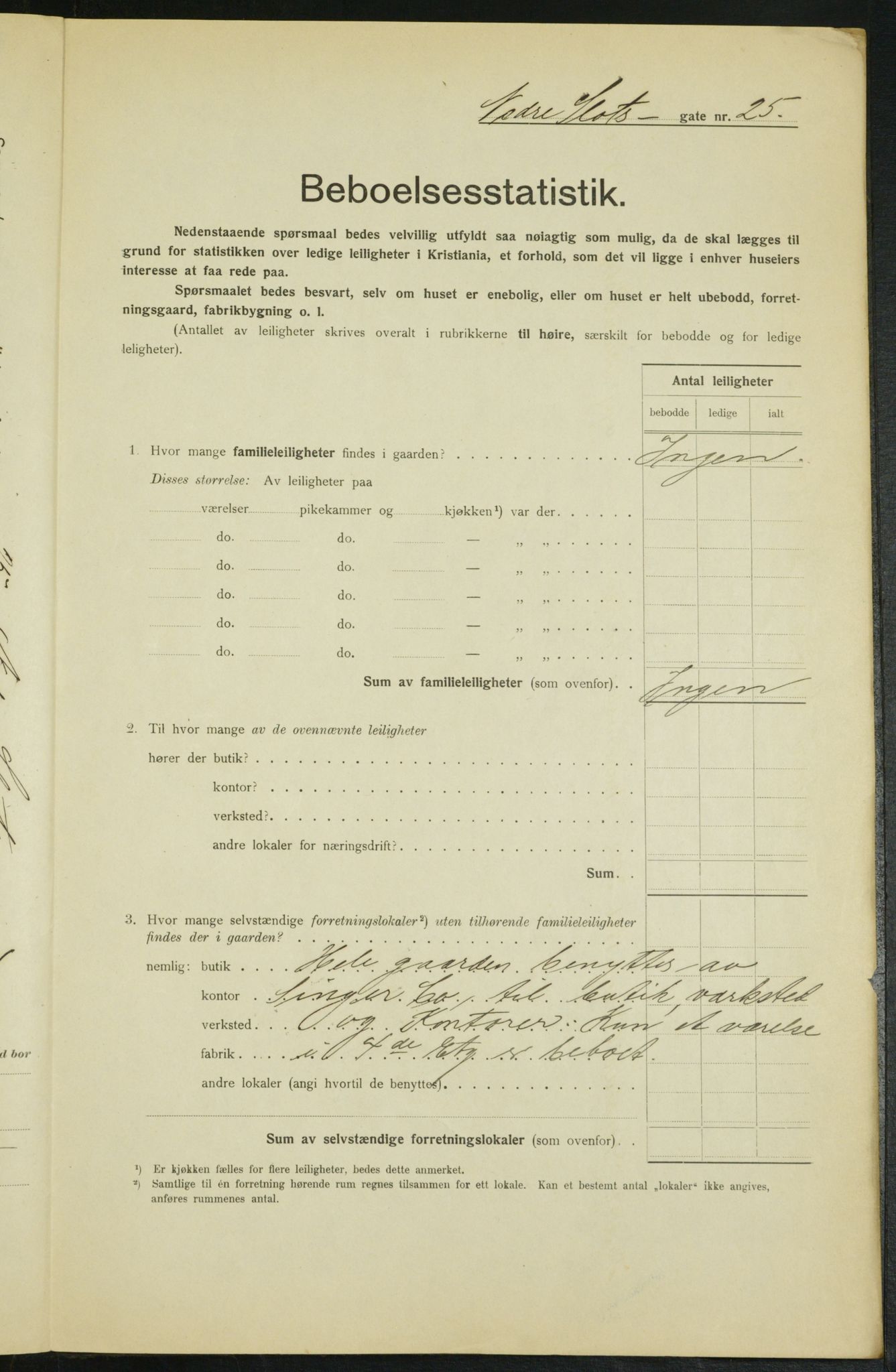 OBA, Municipal Census 1915 for Kristiania, 1915, p. 68962