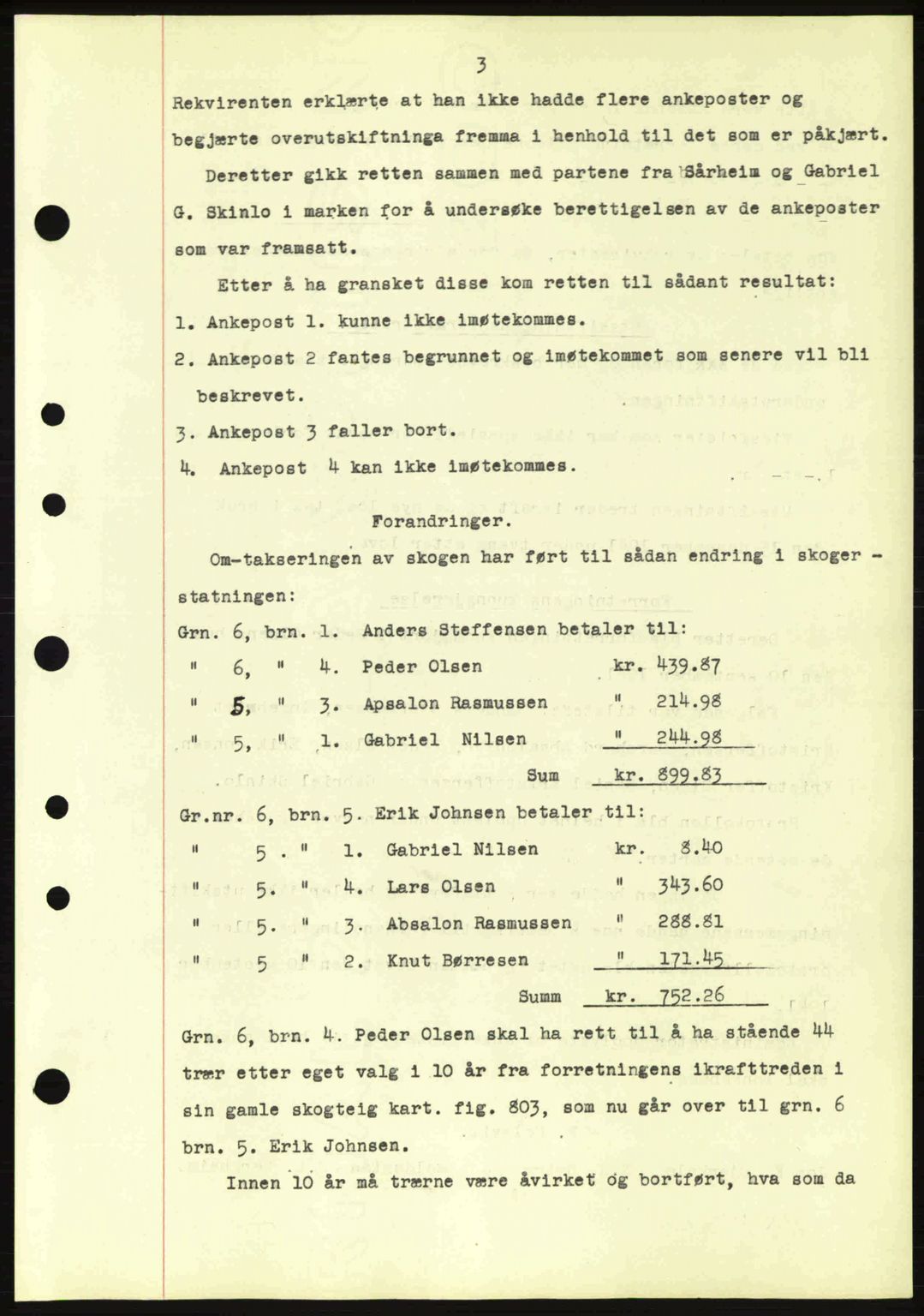 Nordfjord sorenskriveri, SAB/A-2801/02/02b/02bj/L0007: Mortgage book no. A7, 1941-1943, Diary no: : 314/1942