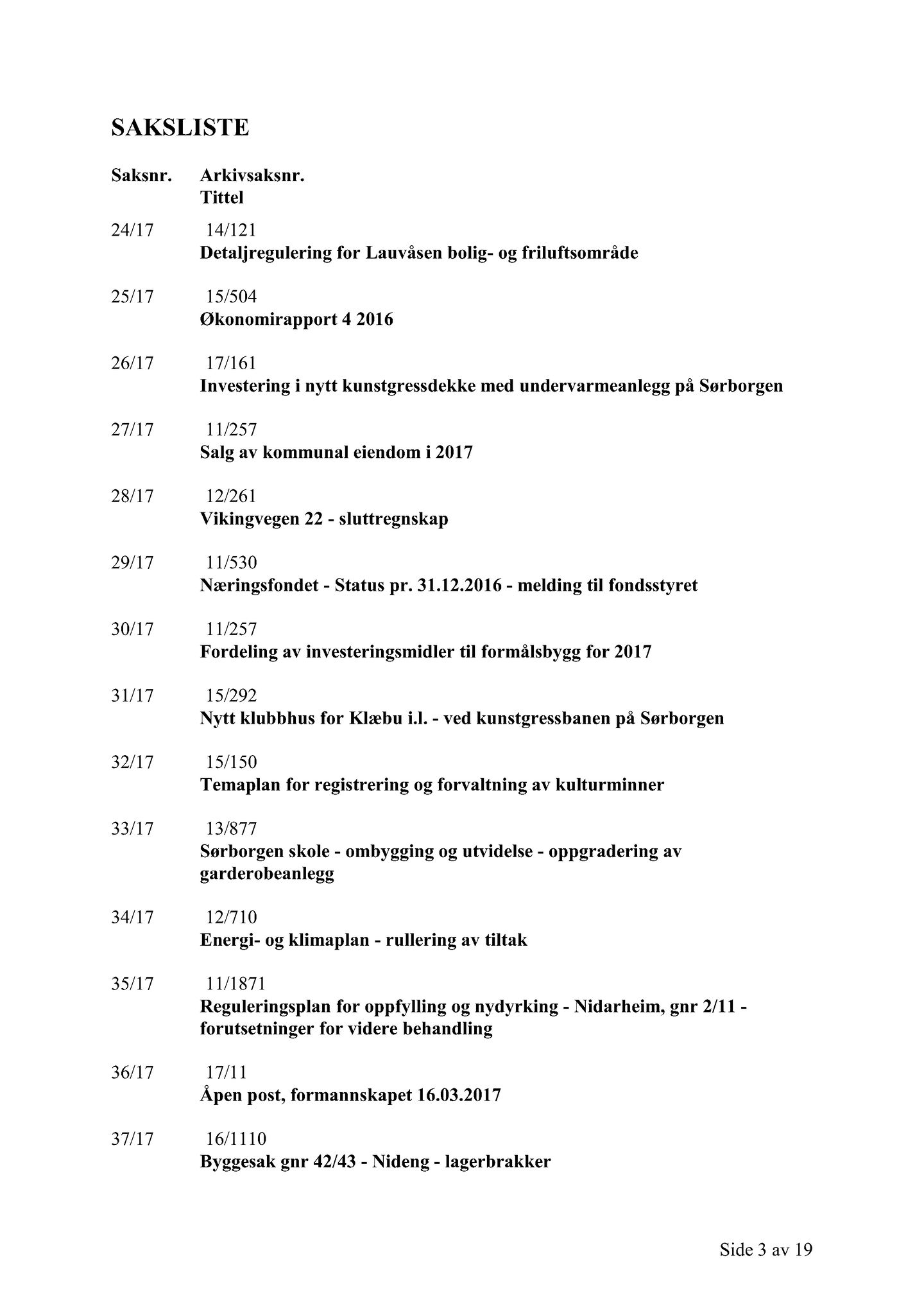 Klæbu Kommune, TRKO/KK/02-FS/L010: Formannsskapet - Møtedokumenter, 2017, p. 1143