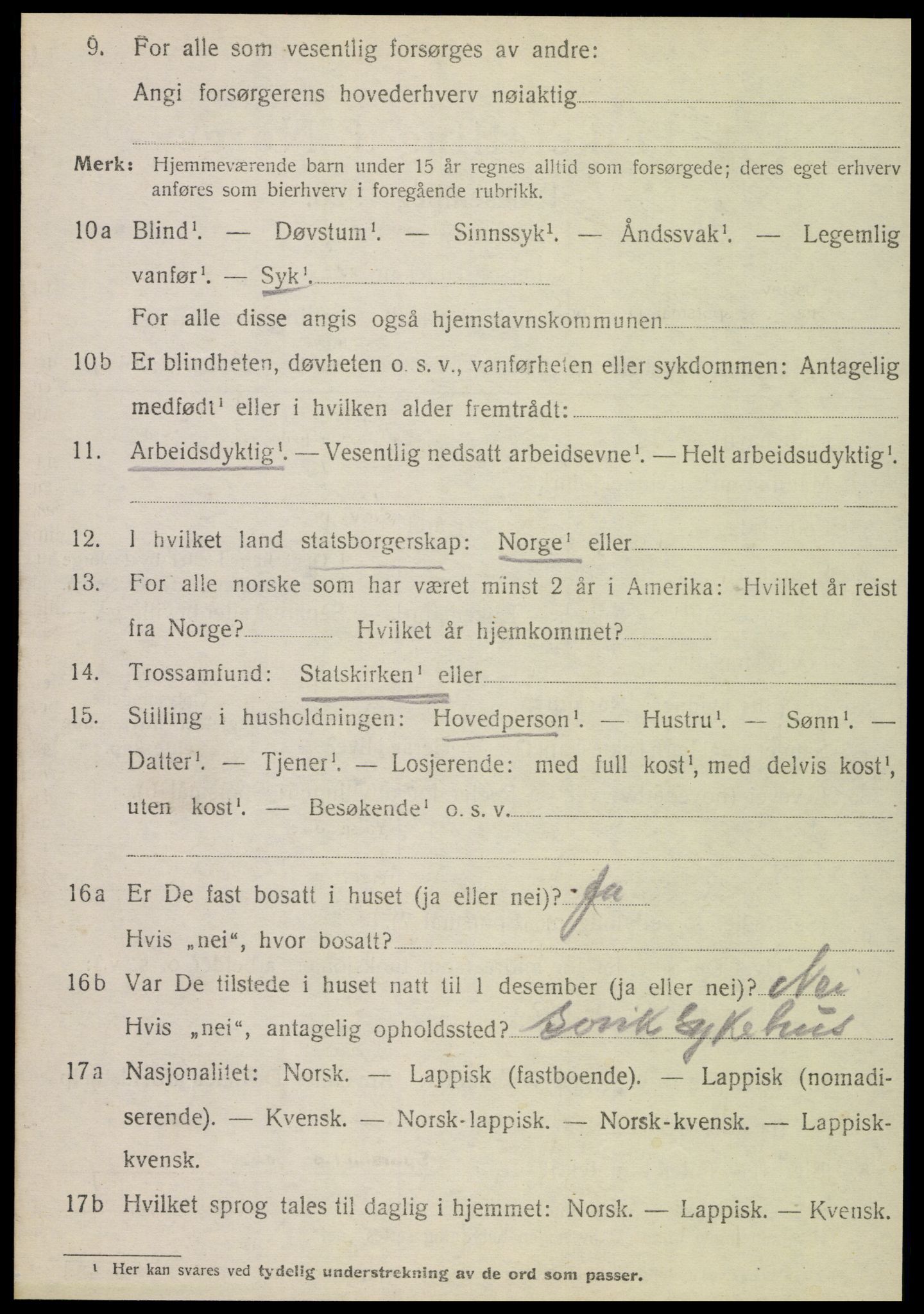 SAT, 1920 census for Alstahaug, 1920, p. 2078