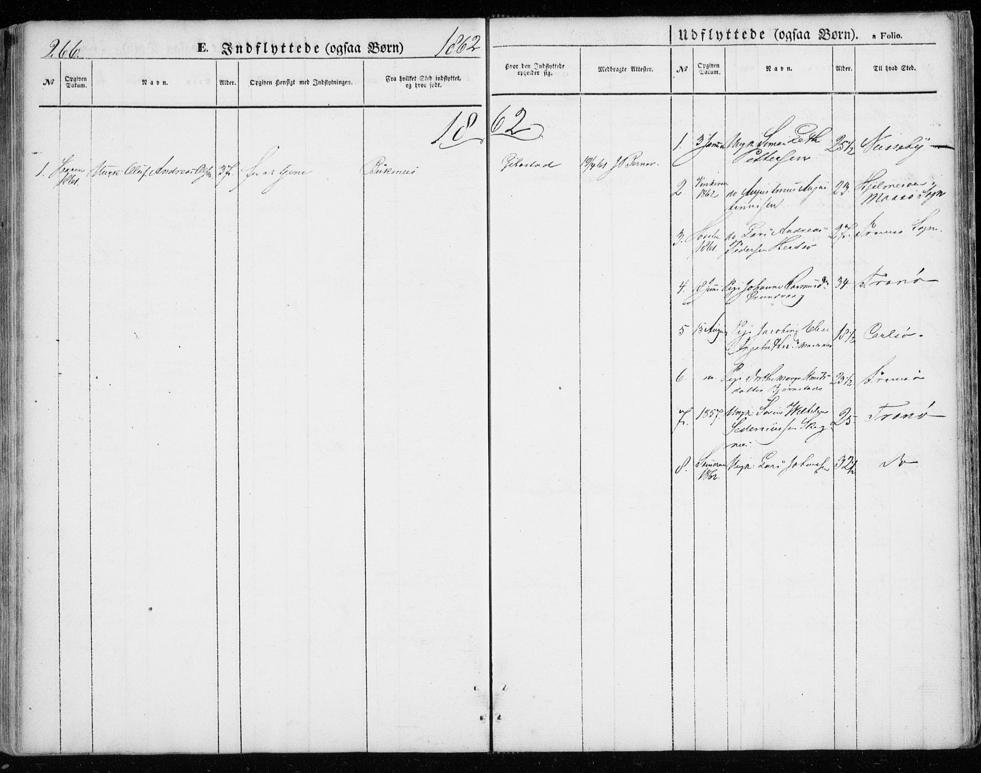 Lenvik sokneprestembete, SATØ/S-1310/H/Ha/Haa/L0007kirke: Parish register (official) no. 7, 1855-1865, p. 266