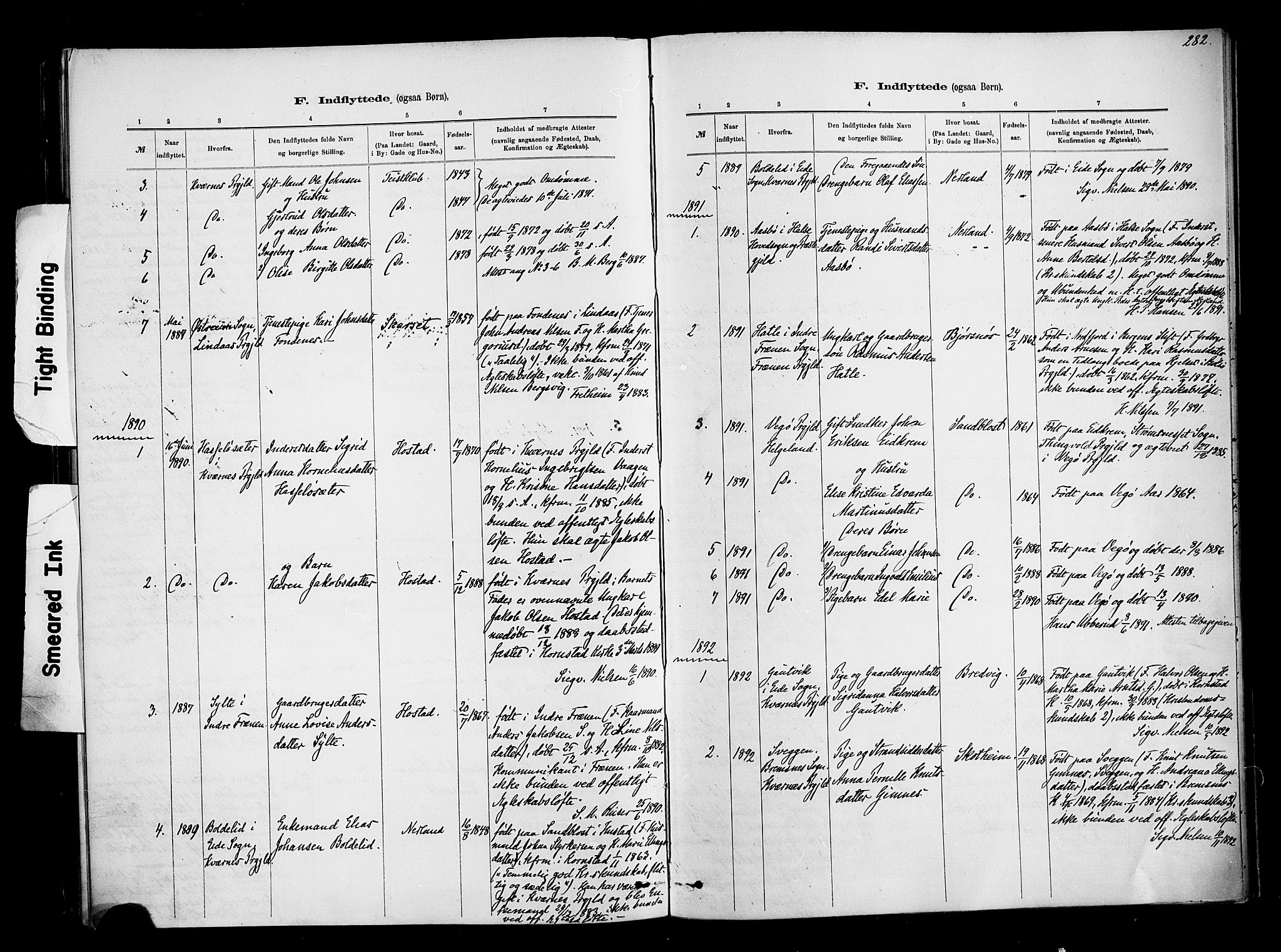 Ministerialprotokoller, klokkerbøker og fødselsregistre - Møre og Romsdal, AV/SAT-A-1454/567/L0778: Parish register (official) no. 567A01, 1881-1903, p. 282