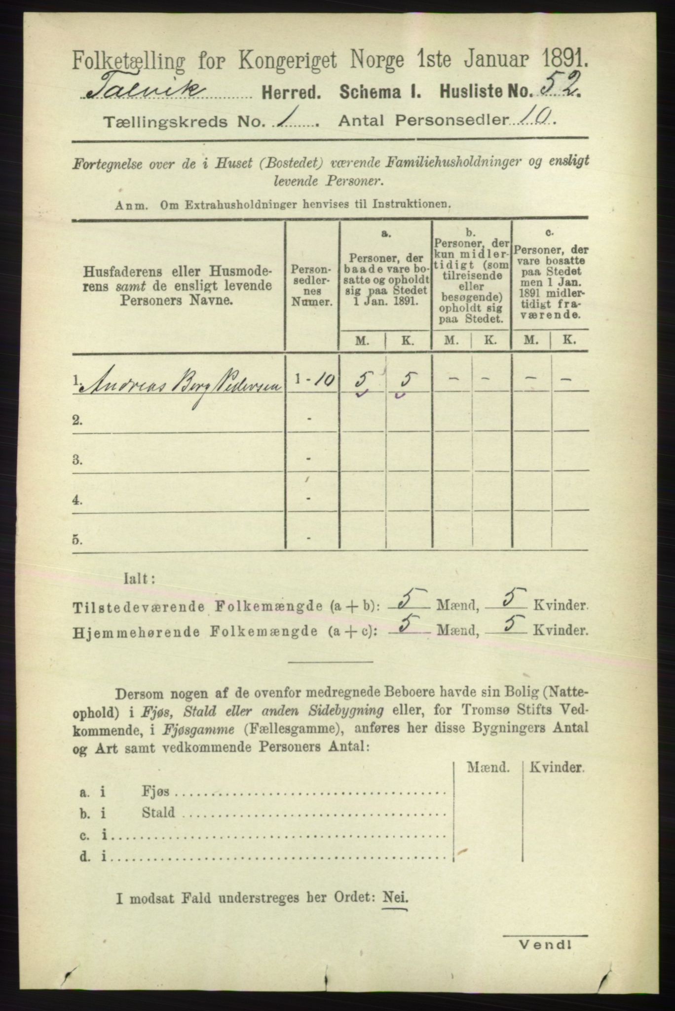 RA, 1891 census for 2013 Talvik, 1891, p. 86