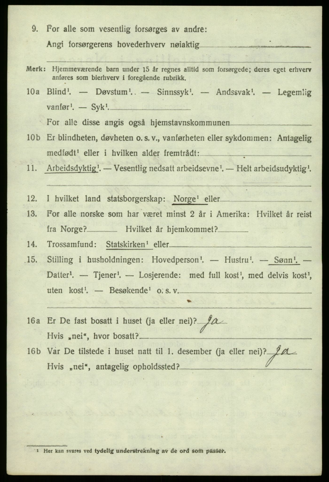 SAB, 1920 census for Herdla, 1920, p. 2908