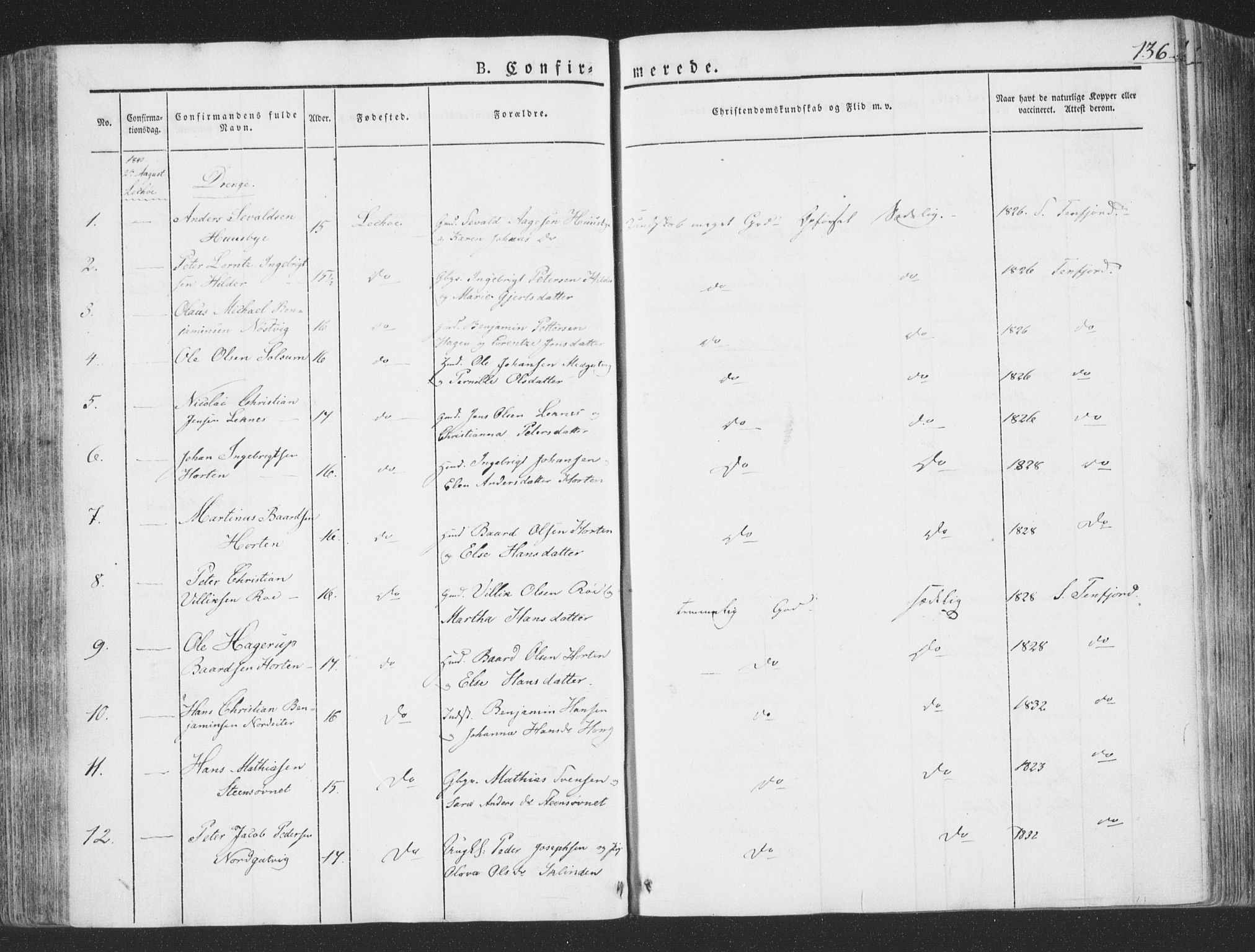 Ministerialprotokoller, klokkerbøker og fødselsregistre - Nord-Trøndelag, AV/SAT-A-1458/780/L0639: Parish register (official) no. 780A04, 1830-1844, p. 136