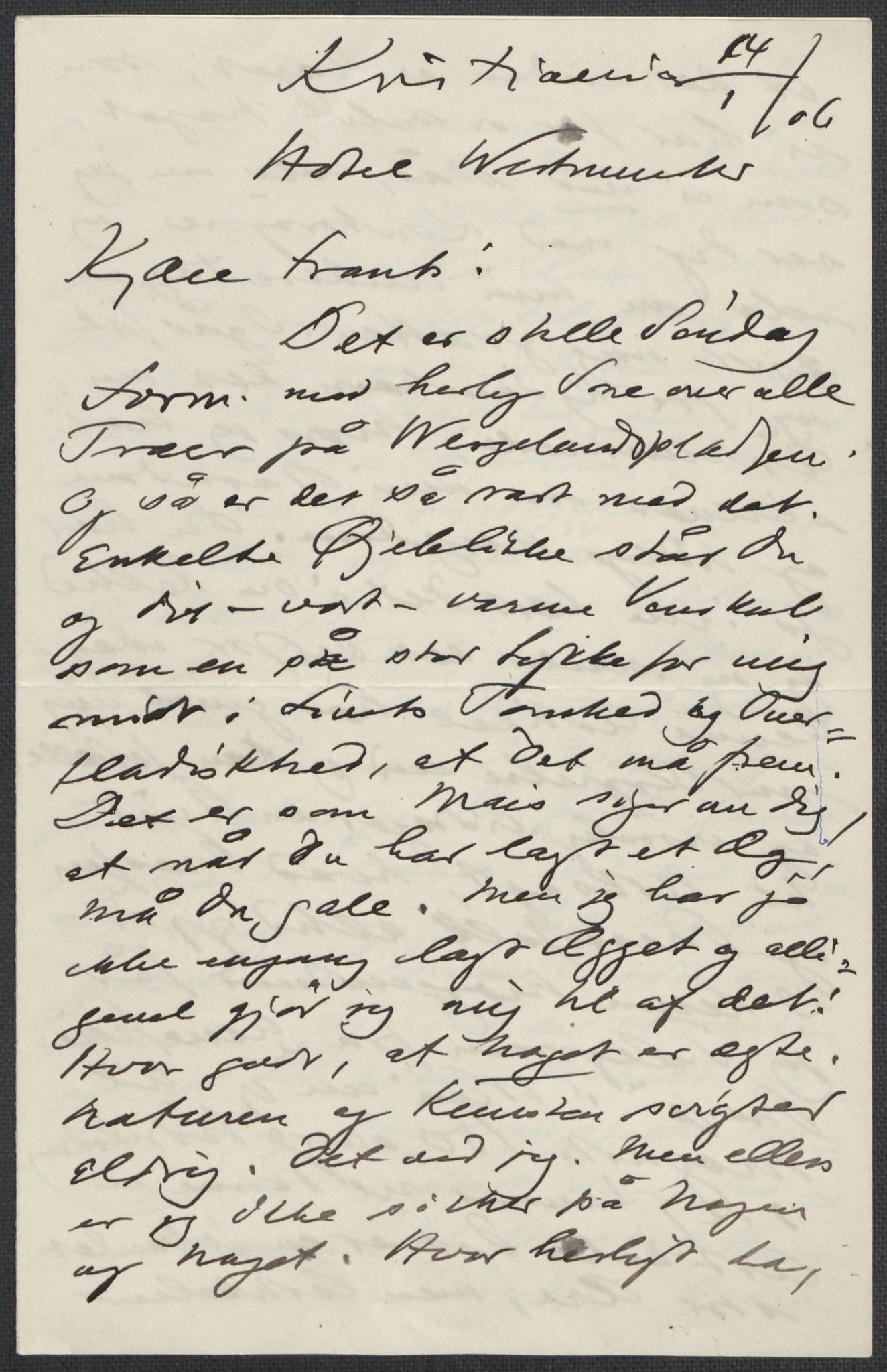 Beyer, Frants, AV/RA-PA-0132/F/L0001: Brev fra Edvard Grieg til Frantz Beyer og "En del optegnelser som kan tjene til kommentar til brevene" av Marie Beyer, 1872-1907, p. 841