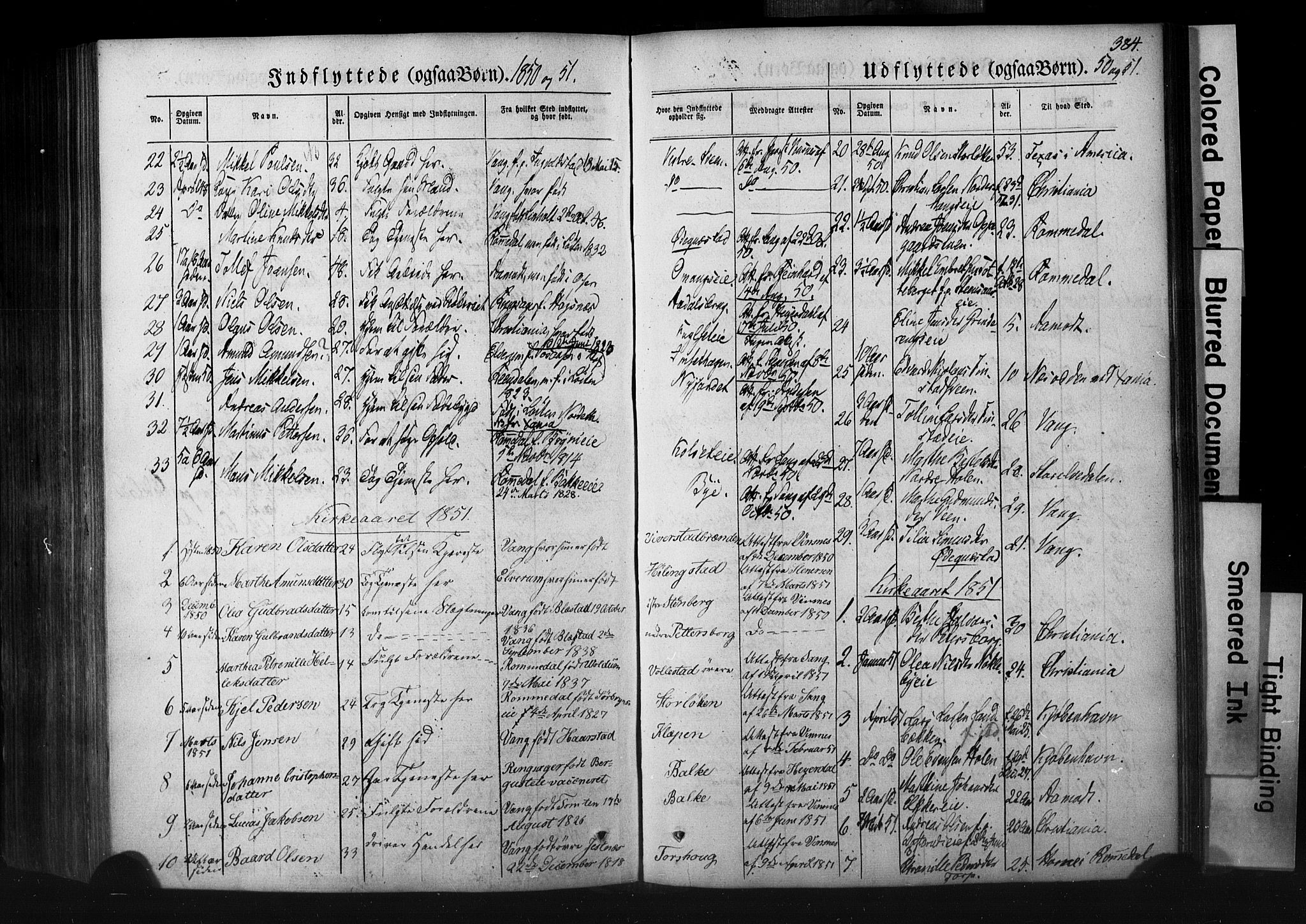Løten prestekontor, SAH/PREST-022/K/Ka/L0007: Parish register (official) no. 7, 1850-1859, p. 384