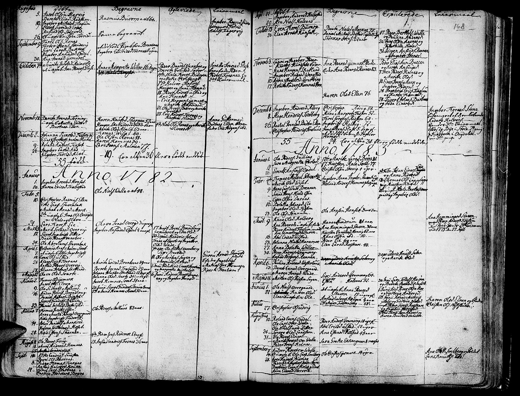 Ministerialprotokoller, klokkerbøker og fødselsregistre - Nord-Trøndelag, SAT/A-1458/741/L0385: Parish register (official) no. 741A01, 1722-1815, p. 168